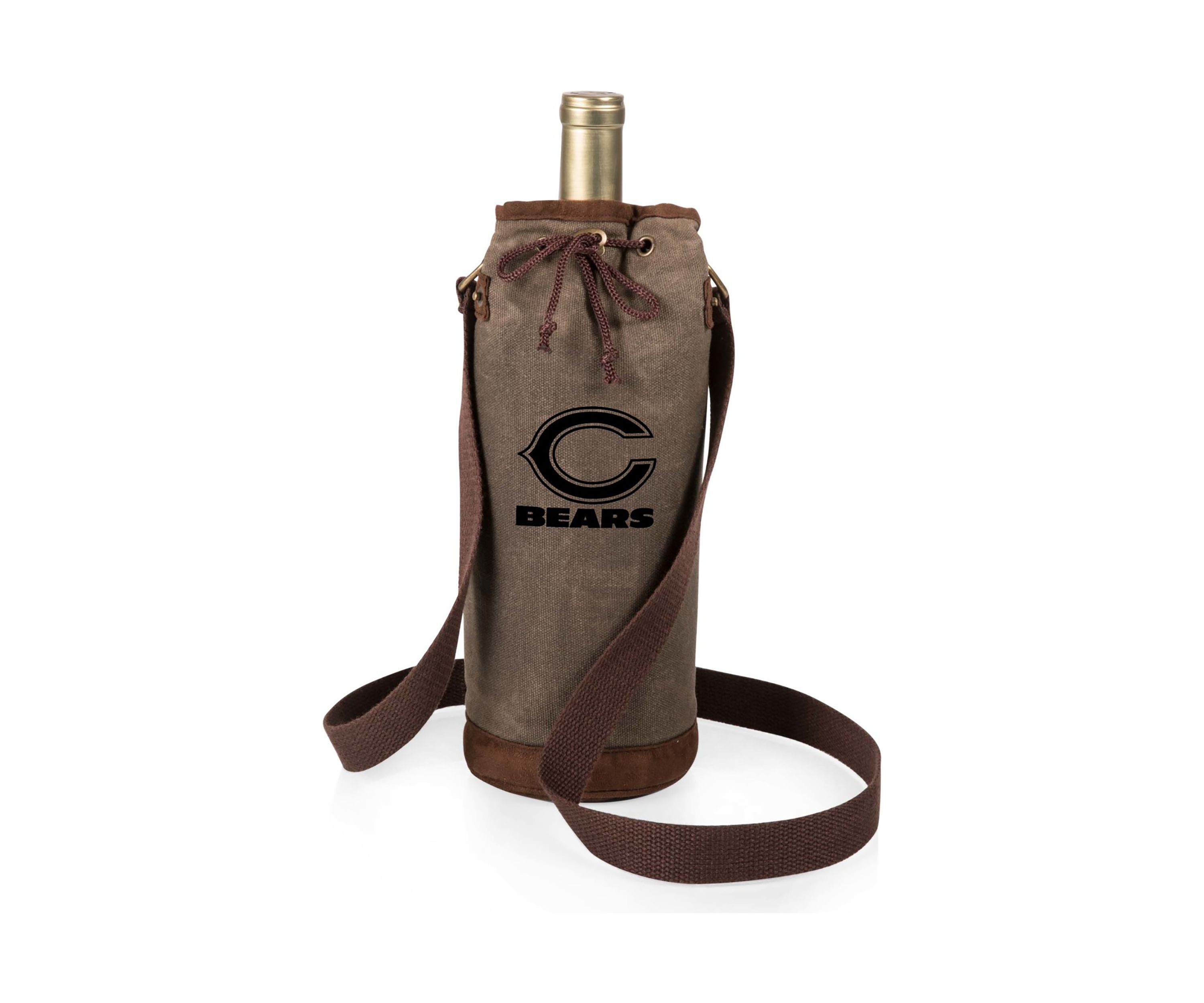 NFL Chicago Bears Waxed Canvas Wine Tote