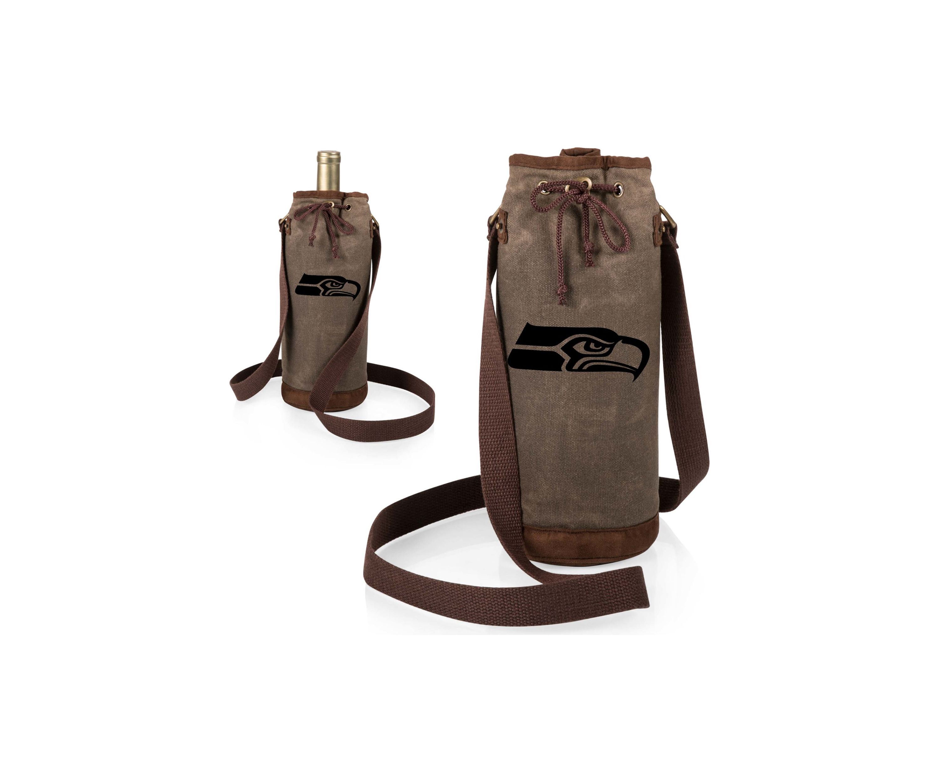 NFL Seattle Seahawks Waxed Canvas Wine Tote