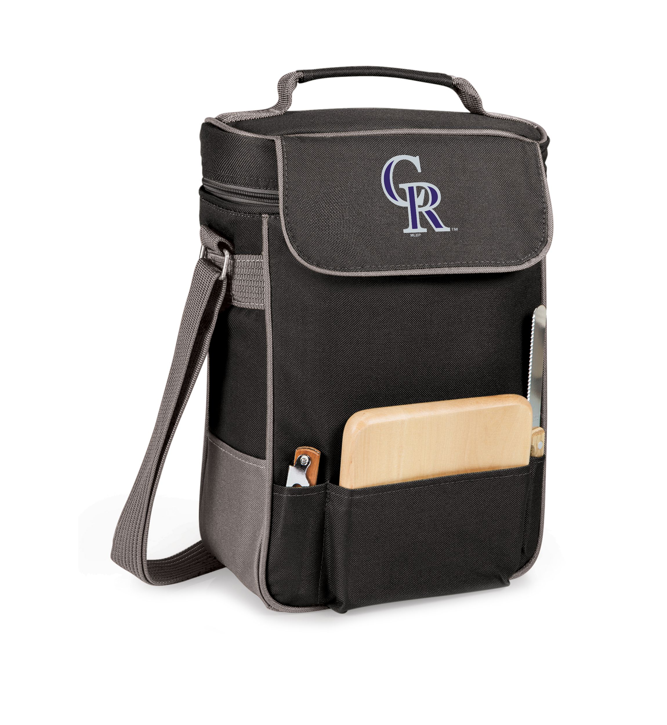 MLB Colorado Rockies Duet 618 Ounce Wine and Cheese Tote