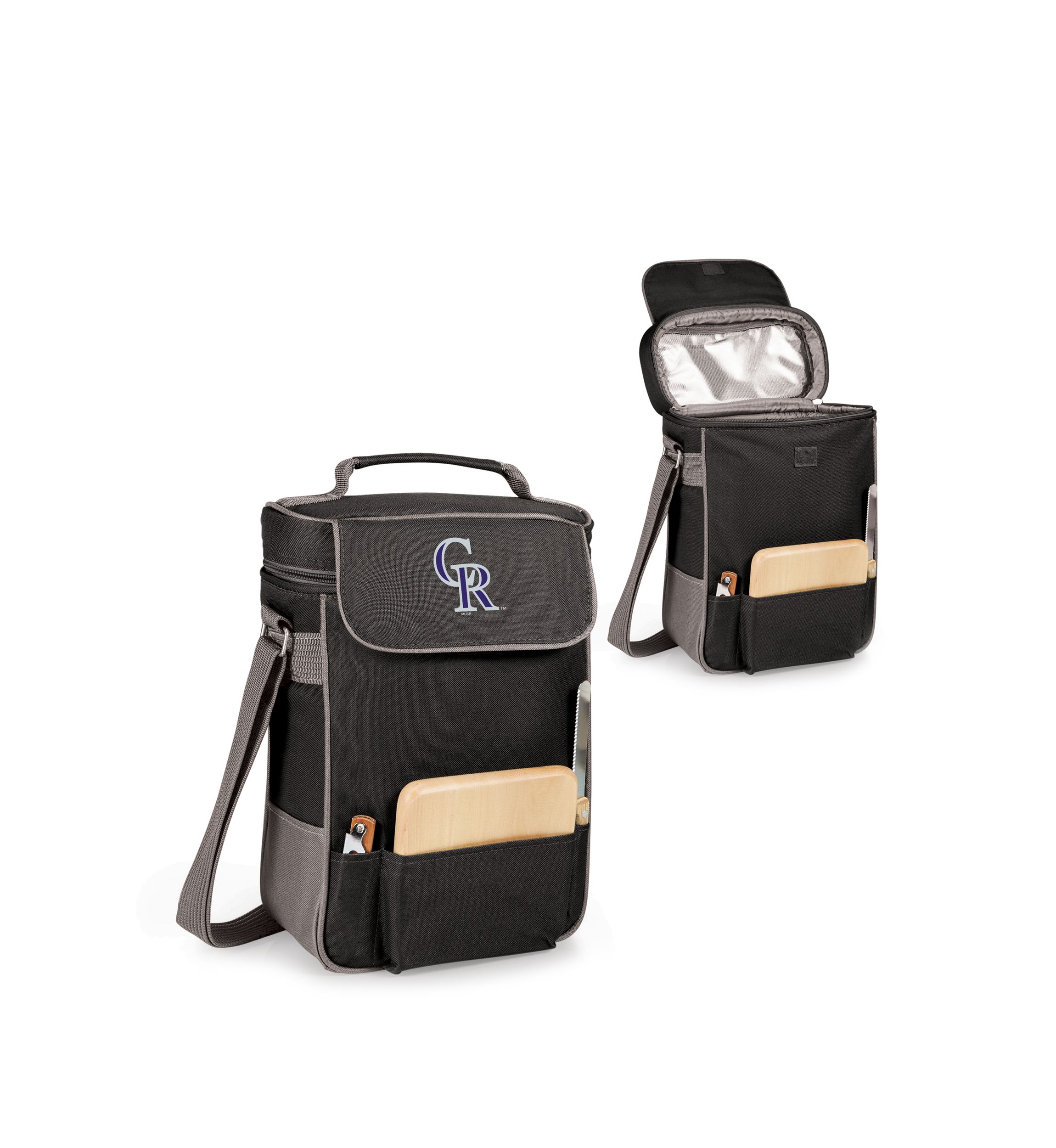 MLB Colorado Rockies Duet 618 Ounce Wine and Cheese Tote