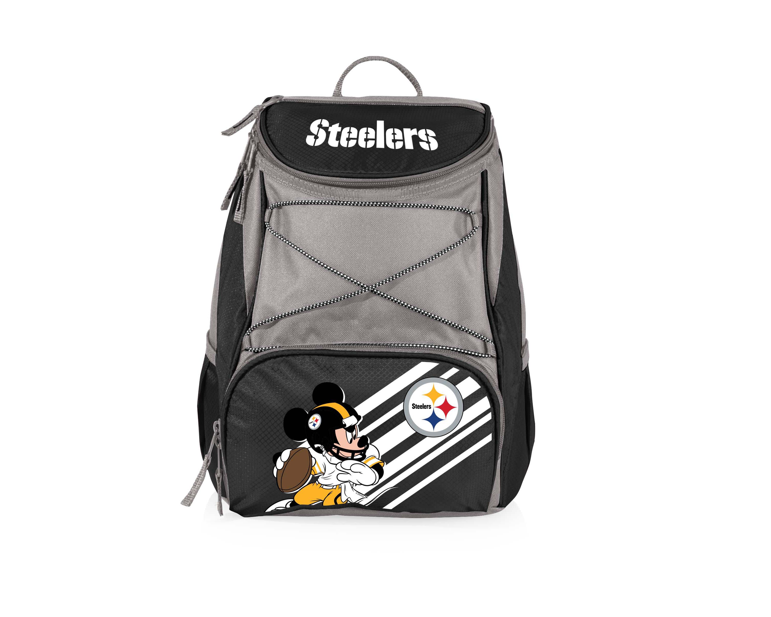 Disney NFL Cobrand Mickey Mouse & Pittsburgh Steelers PTX Insulated Soft Cooler Backpack