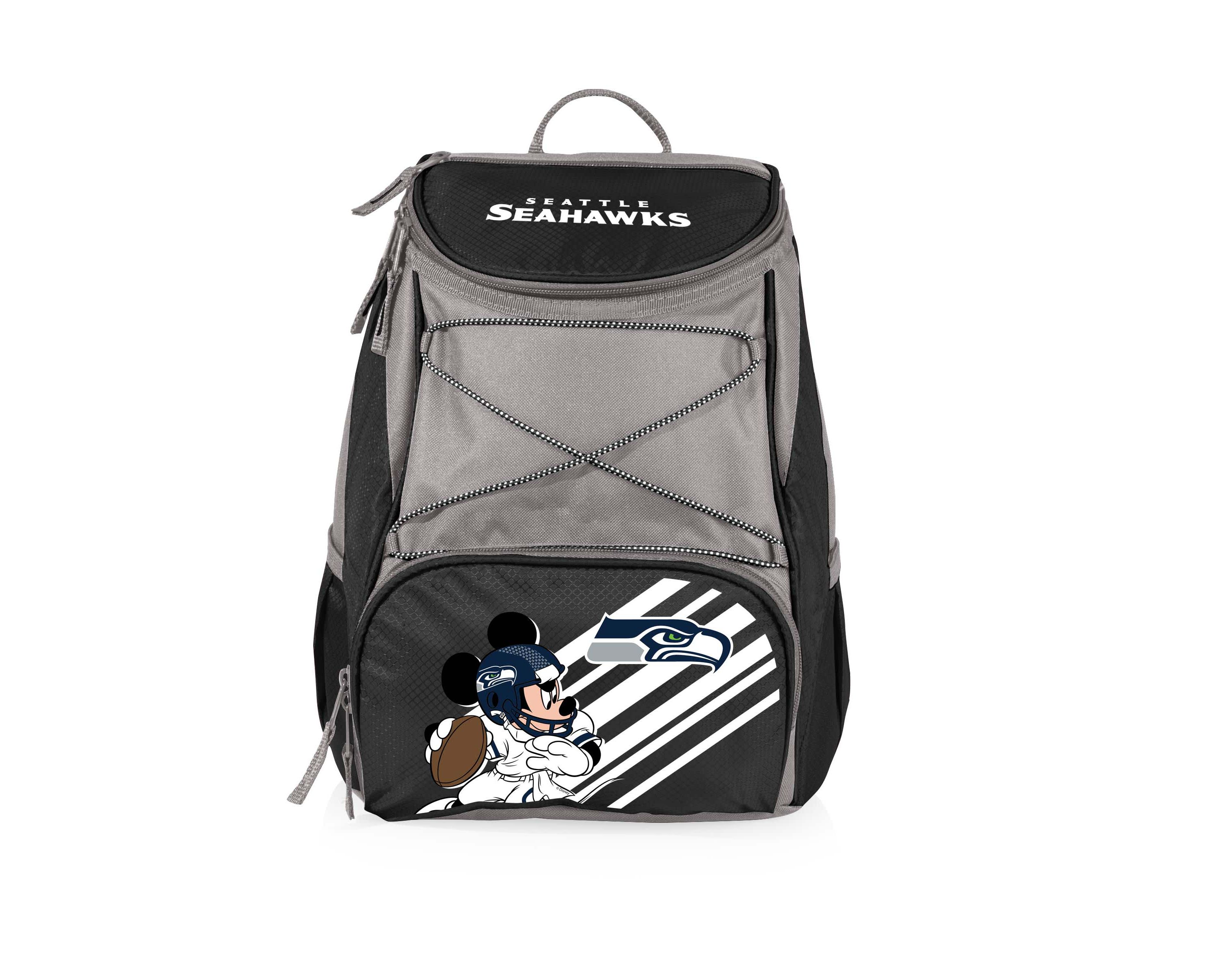 Disney NFL Cobrand Mickey Mouse & Seattle Seahawks PTX Insulated Soft Cooler Backpack