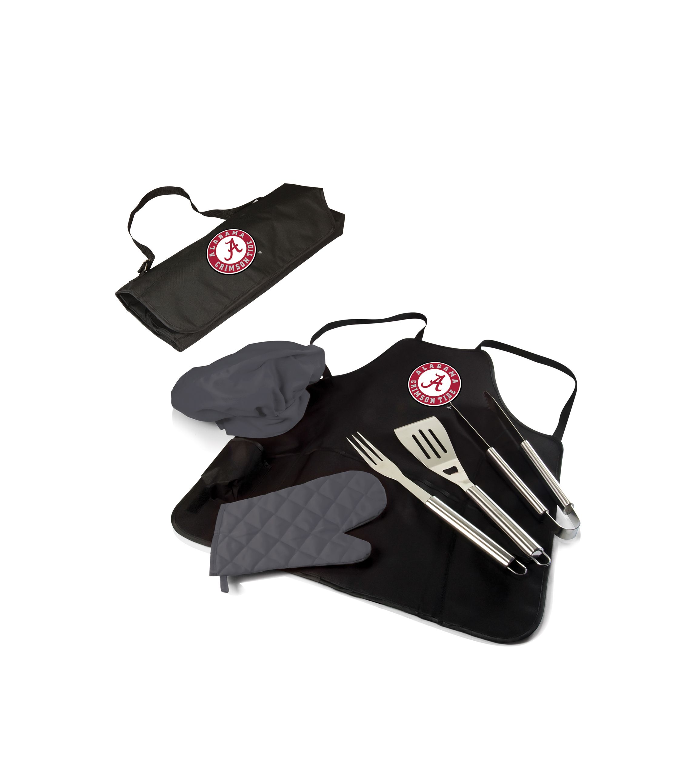NCAA Alabama Crimson Tide BBQ Apron Tote Pro Grill Set