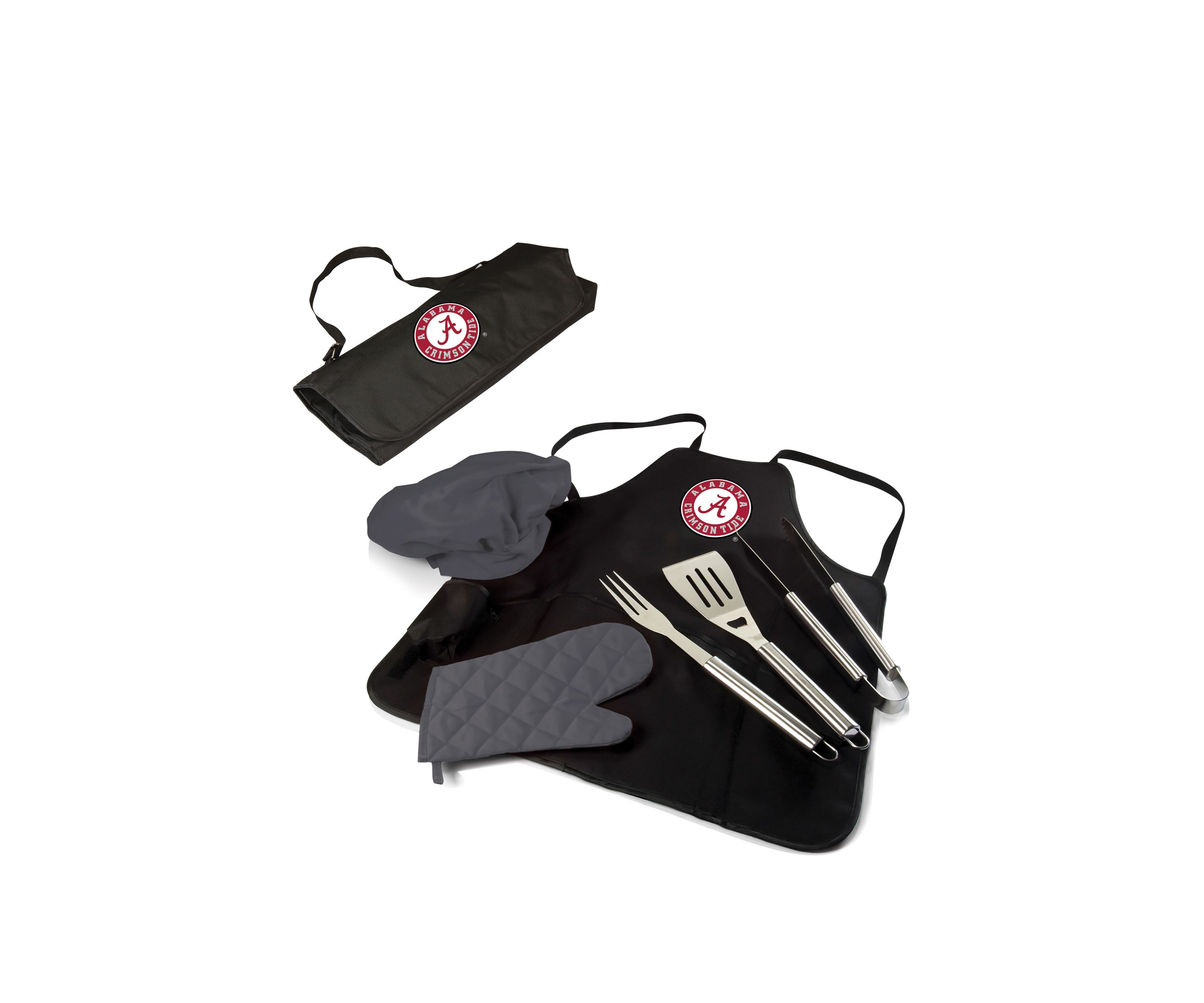 NCAA Alabama Crimson Tide BBQ Apron Tote Pro Grill Set