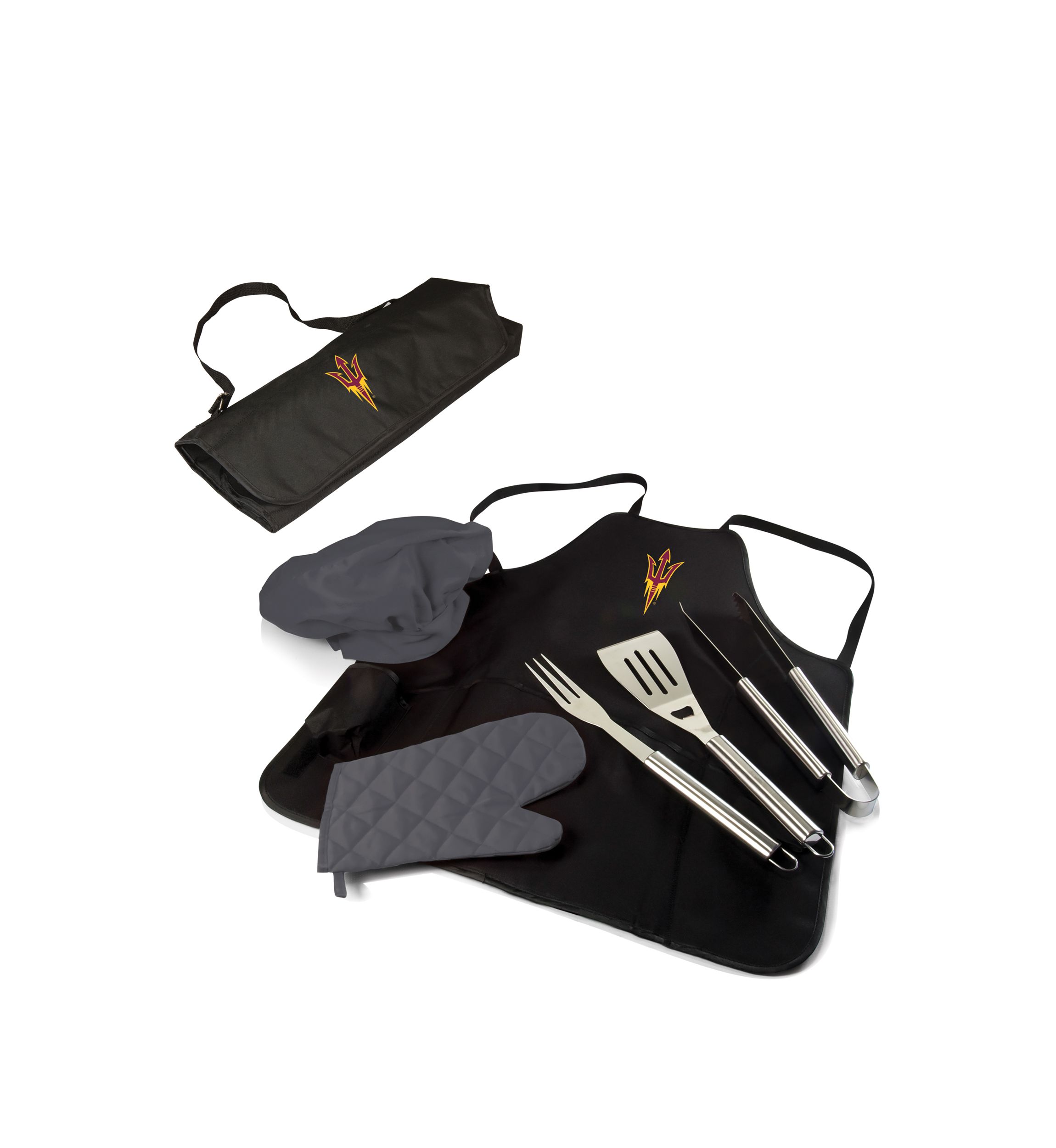 NCAA Arizona State Sun Devils BBQ Apron Tote Pro Grill Set