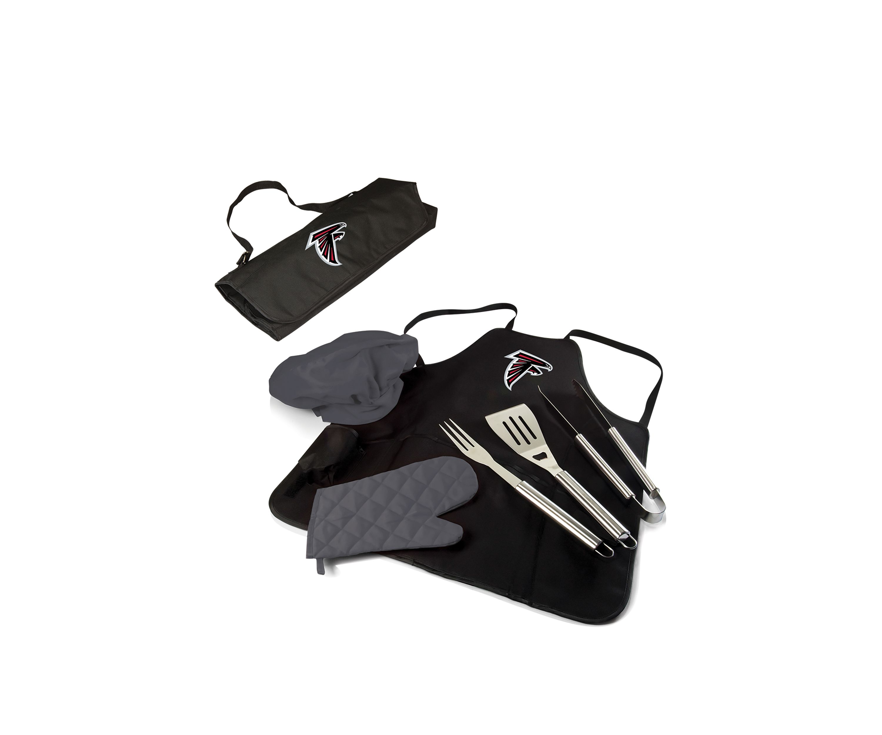 NFL Atlanta Falcons BBQ Apron Tote Pro Grill Set
