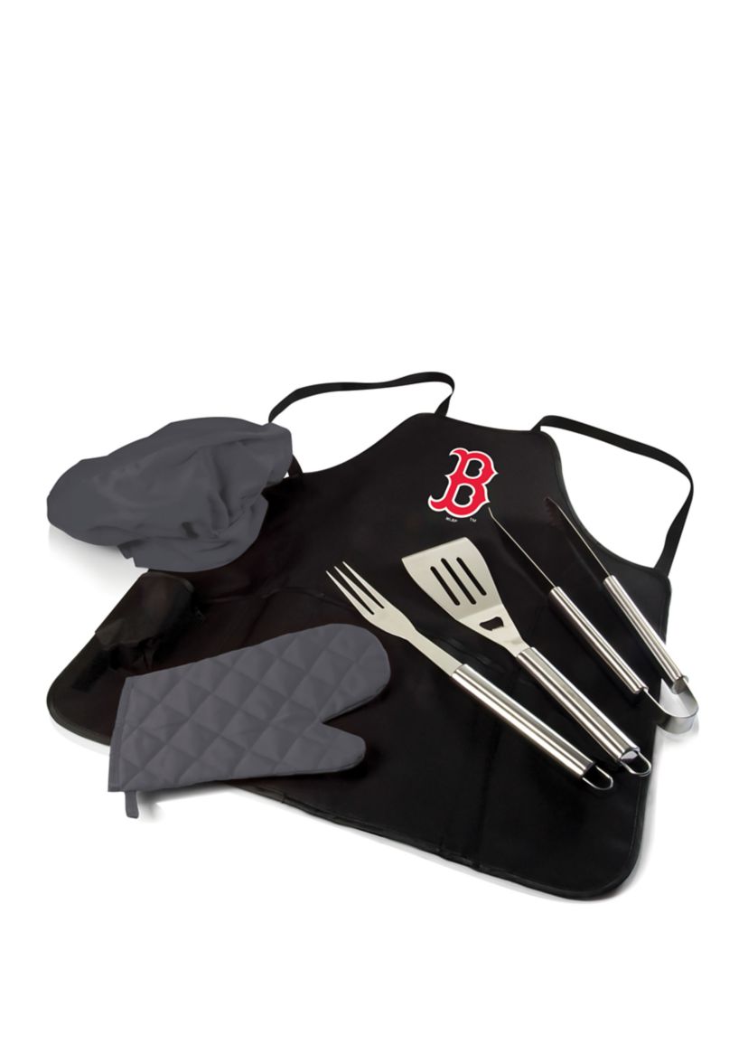 MLB Boston Red Sox BBQ Apron Tote Pro Grill Set