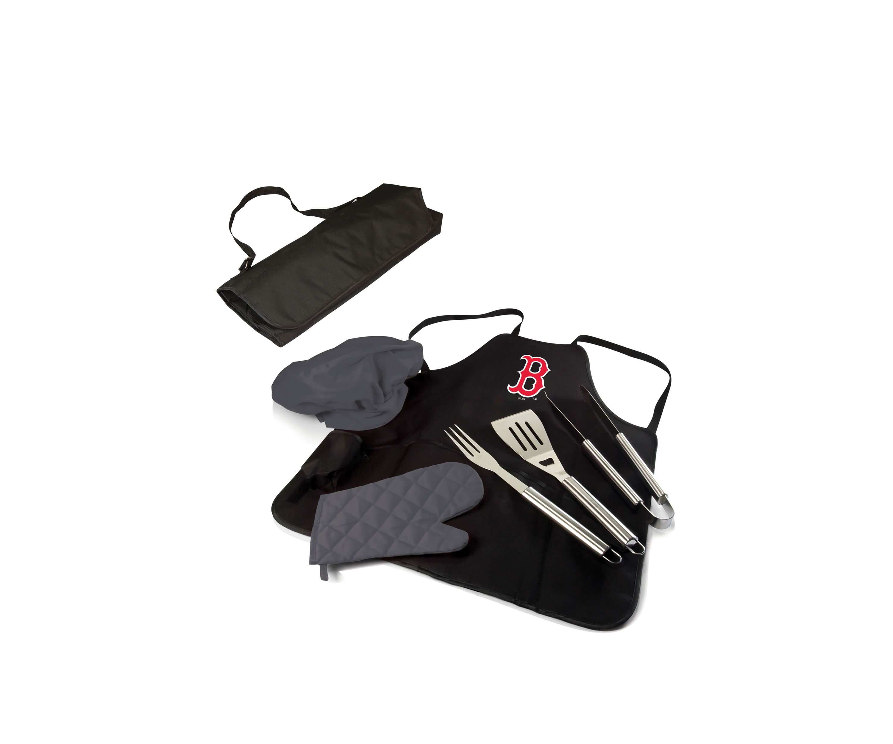 MLB Boston Red Sox BBQ Apron Tote Pro Grill Set