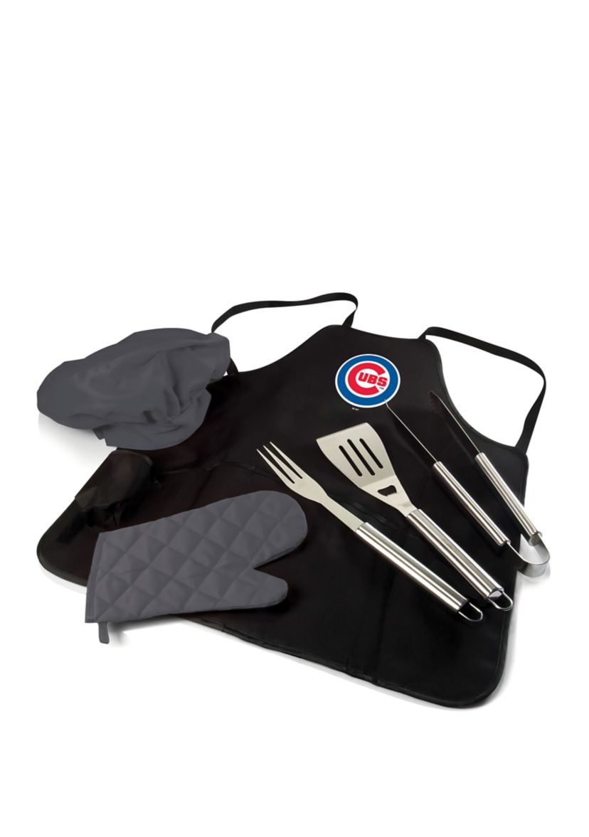 MLB Chicago Cubs BBQ Apron Tote Pro Grill Set