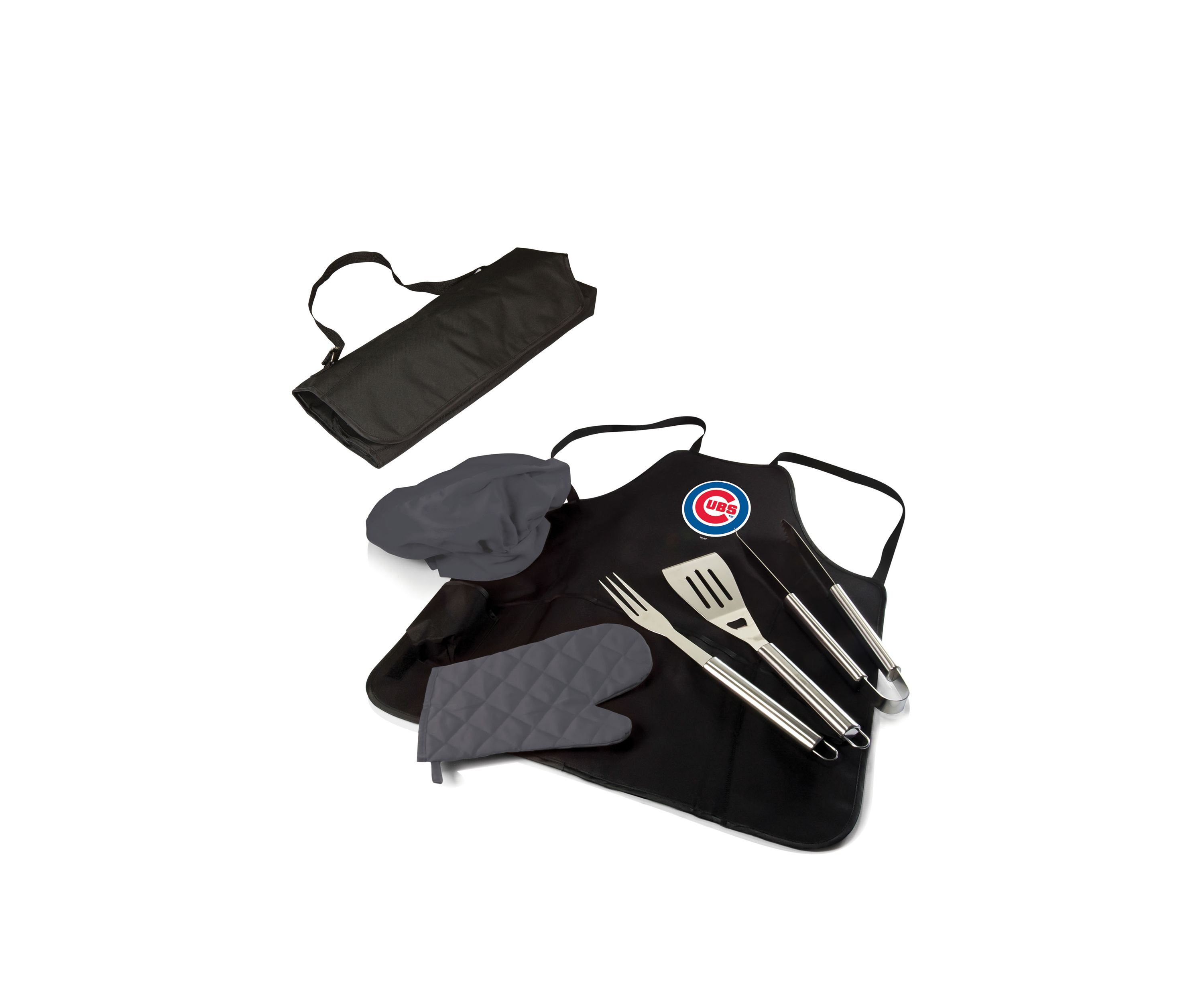 MLB Chicago Cubs BBQ Apron Tote Pro Grill Set