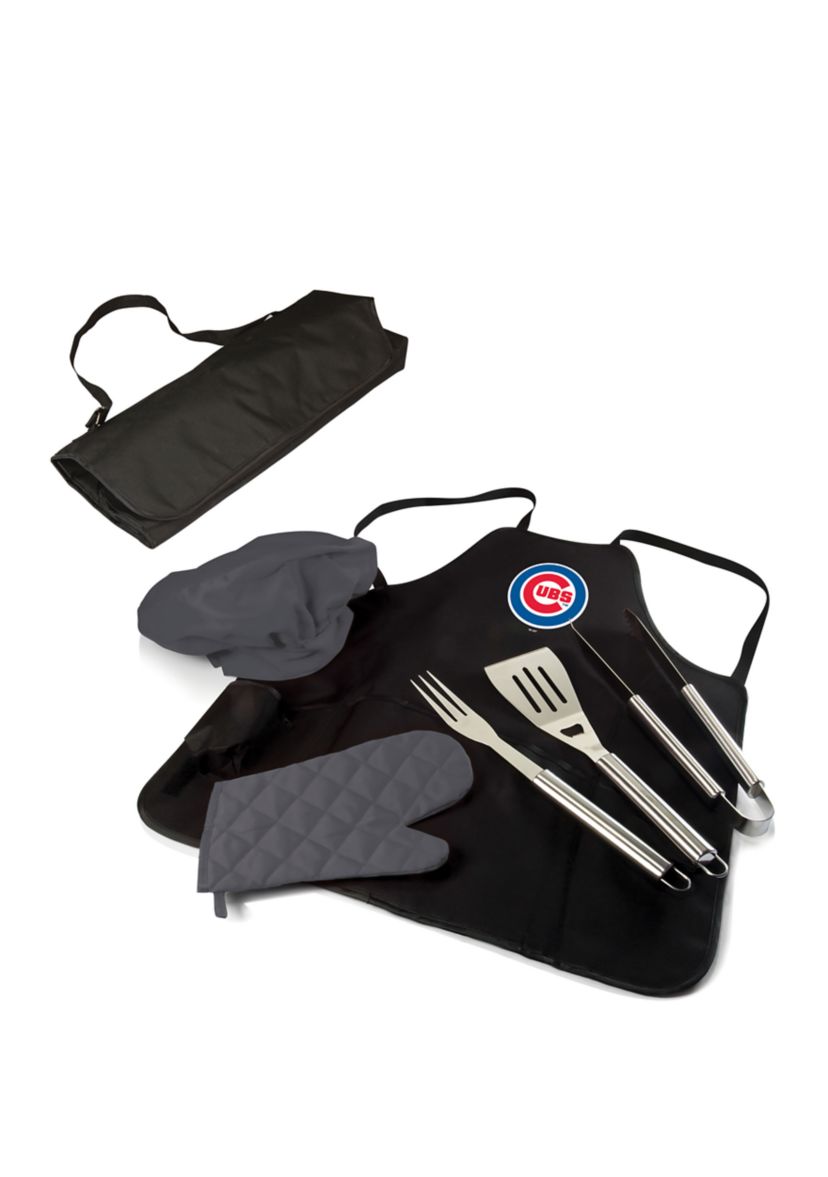 MLB Chicago Cubs BBQ Apron Tote Pro Grill Set
