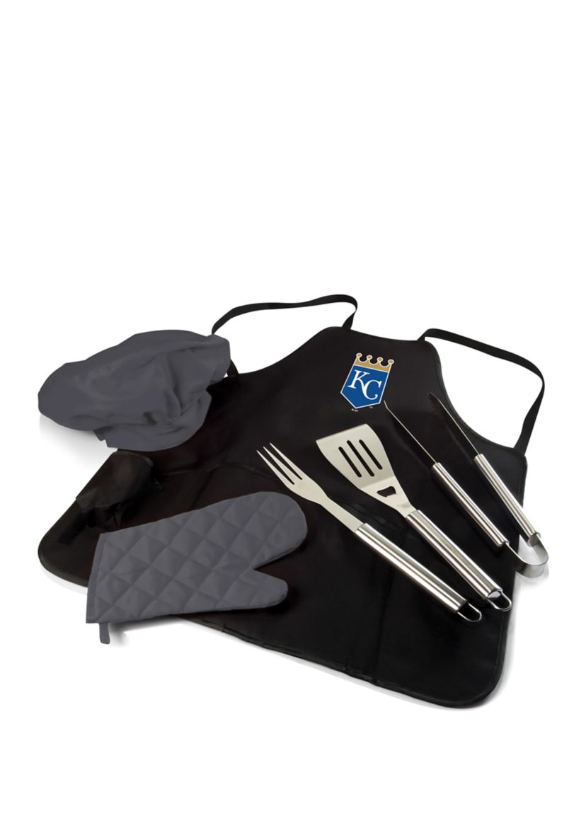 MLB Kansas City Royals BBQ Apron Tote Pro Grill Set