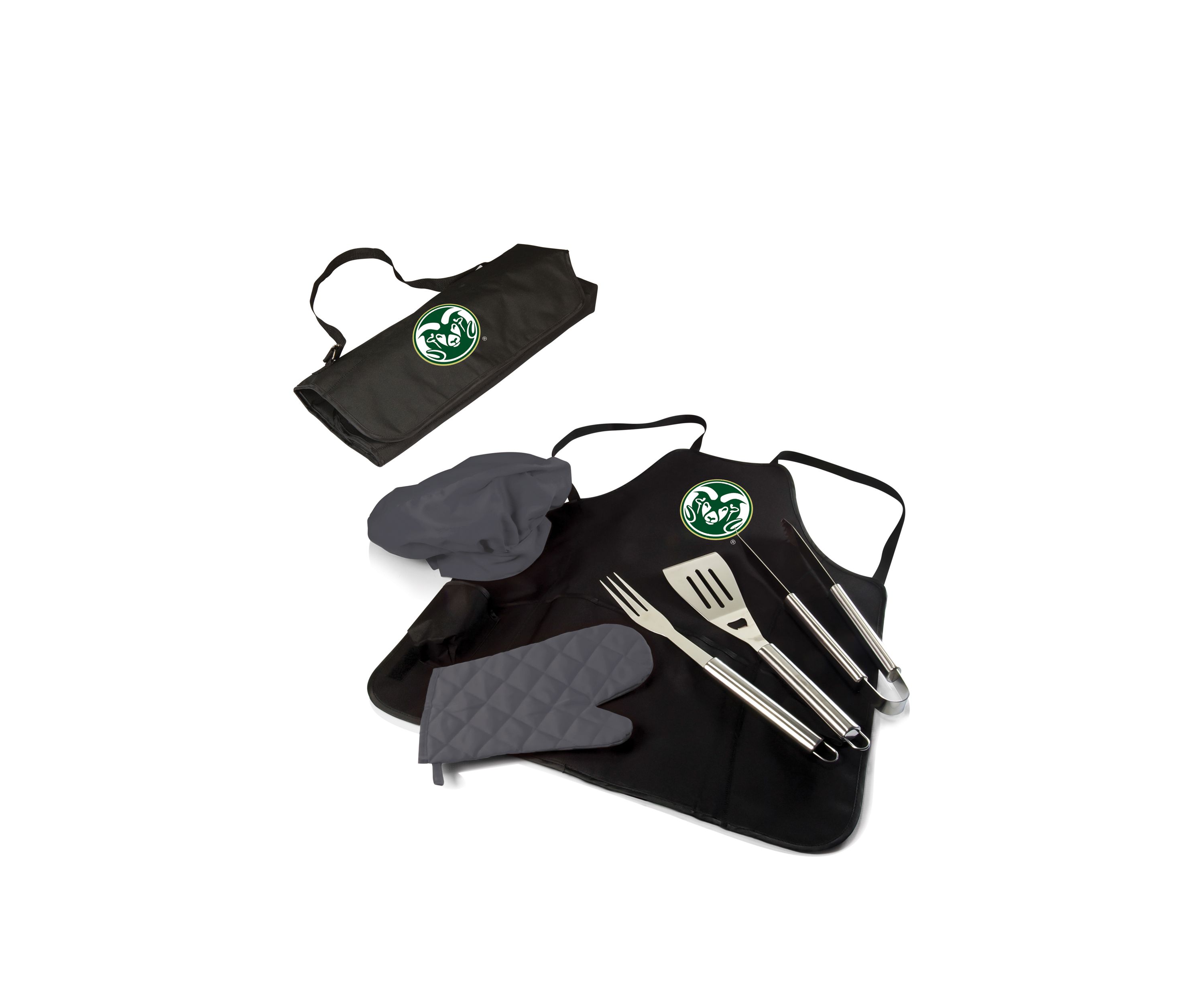 NCAA Colorado State Rams BBQ Apron Tote Pro Grill Set
