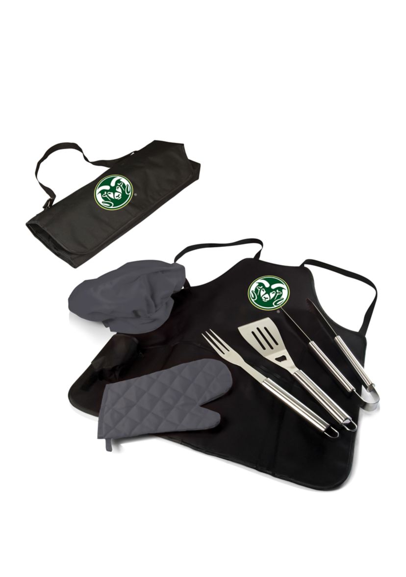 NCAA Colorado State Rams BBQ Apron Tote Pro Grill Set