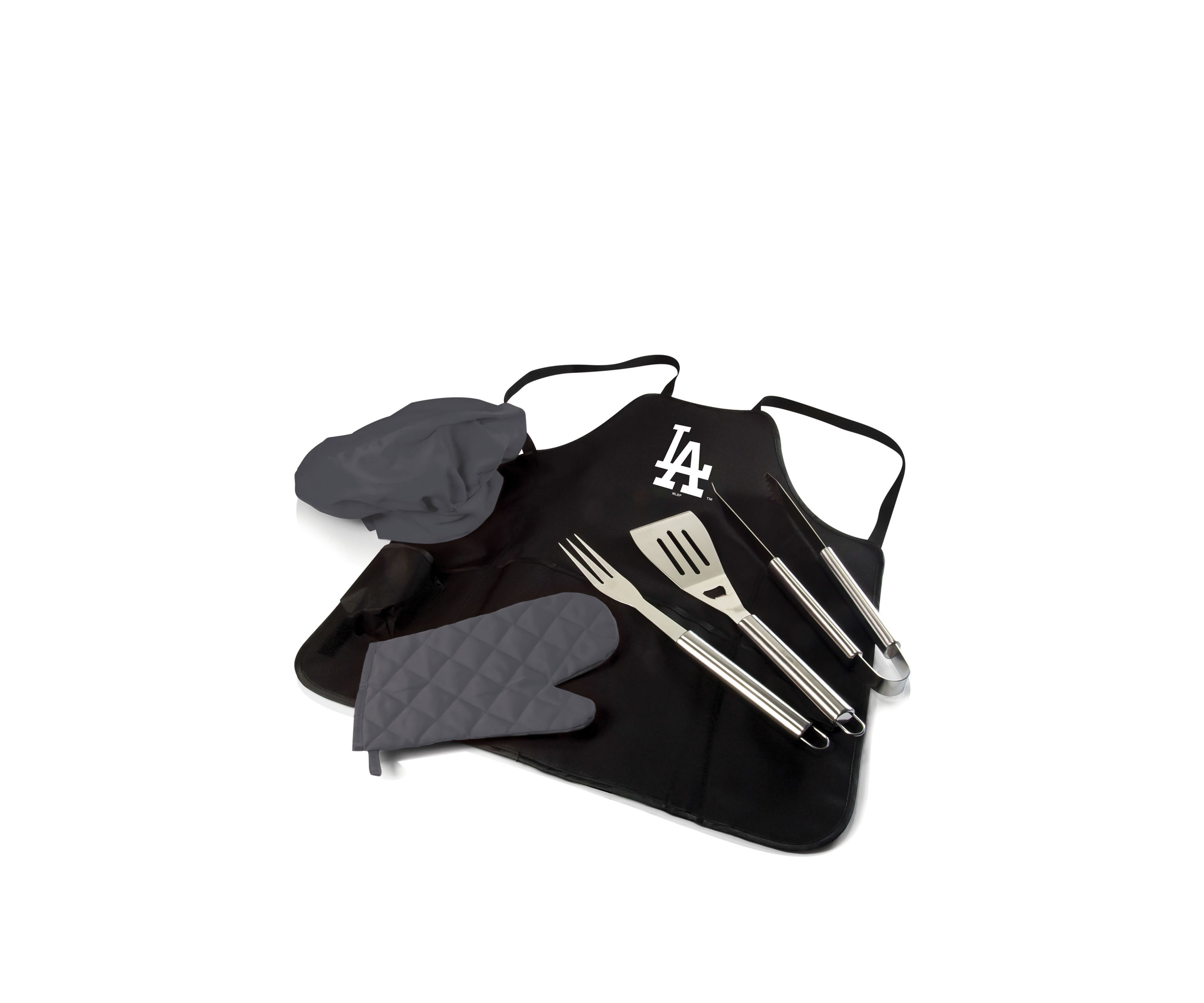 MLB Los Angeles Dodgers BBQ Apron Tote Pro Grill Set