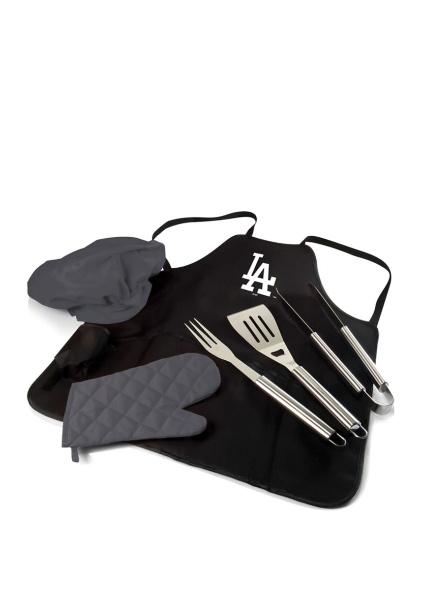 MLB Los Angeles Dodgers BBQ Apron Tote Pro Grill Set