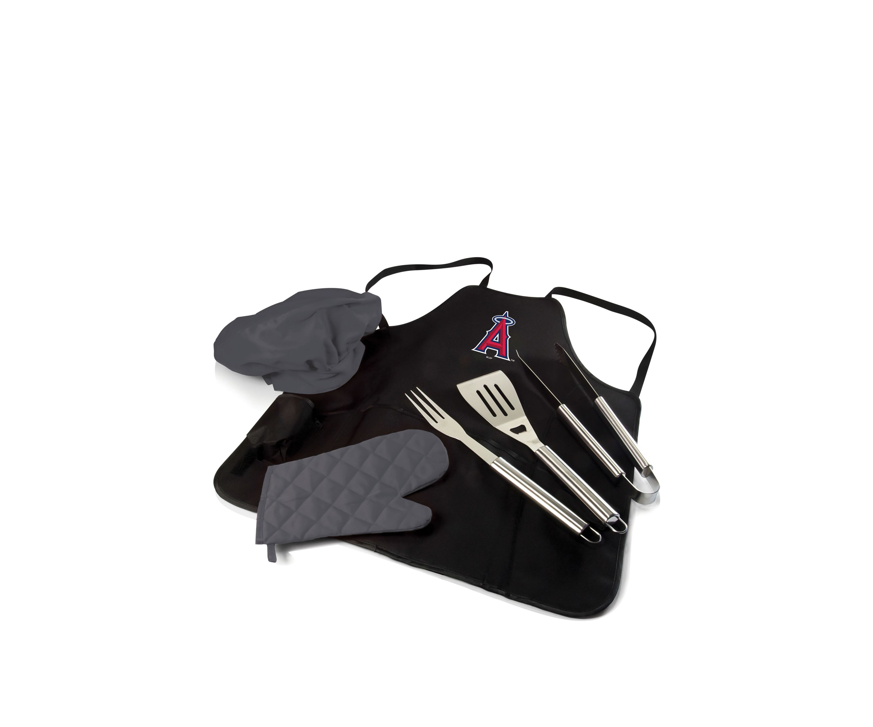 MLB Los Angeles Angels BBQ Apron Tote Pro Grill Set