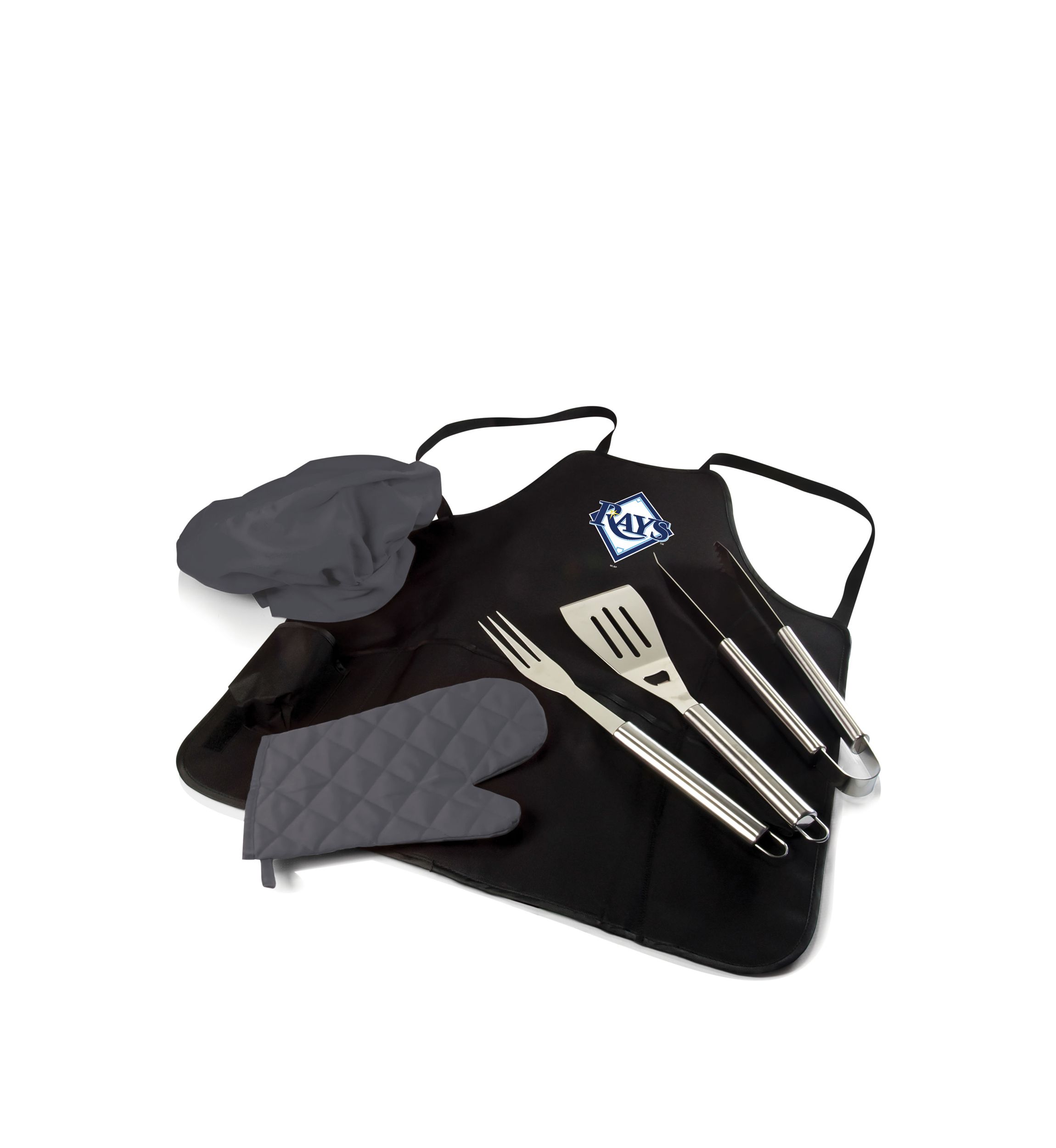 MLB Tampa Bay Rays BBQ Apron Tote Pro Grill Set