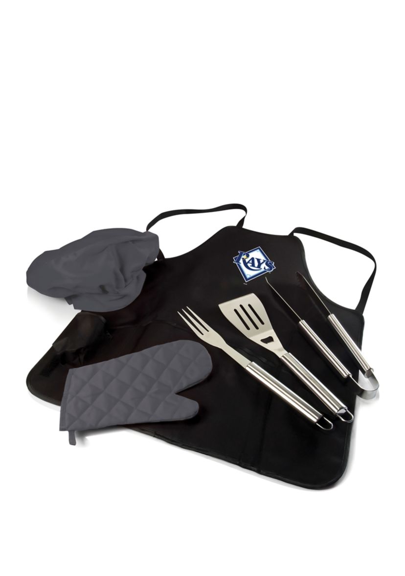 MLB Tampa Bay Rays BBQ Apron Tote Pro Grill Set