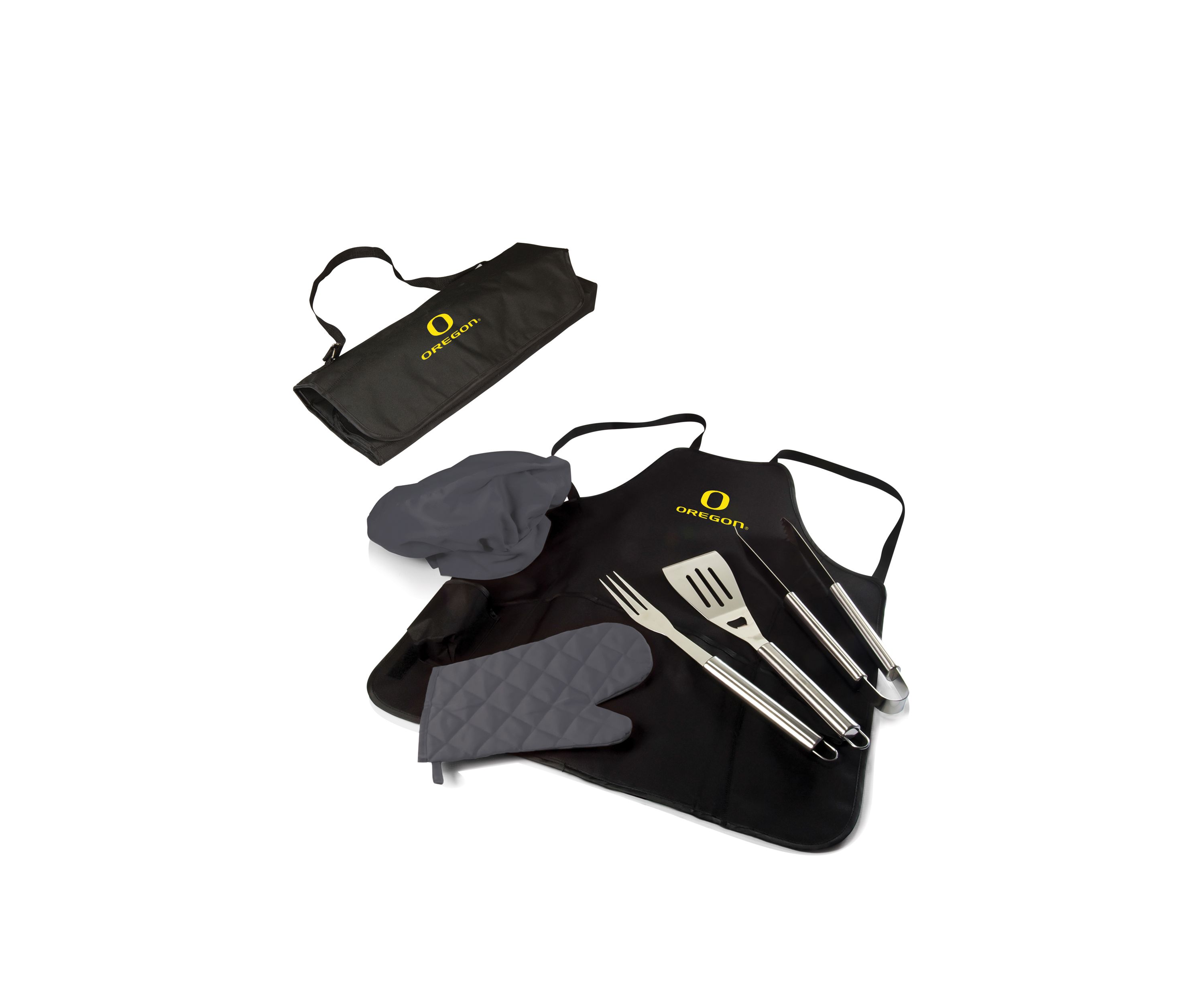NCAA Oregon Ducks BBQ Apron Tote Pro Grill Set
