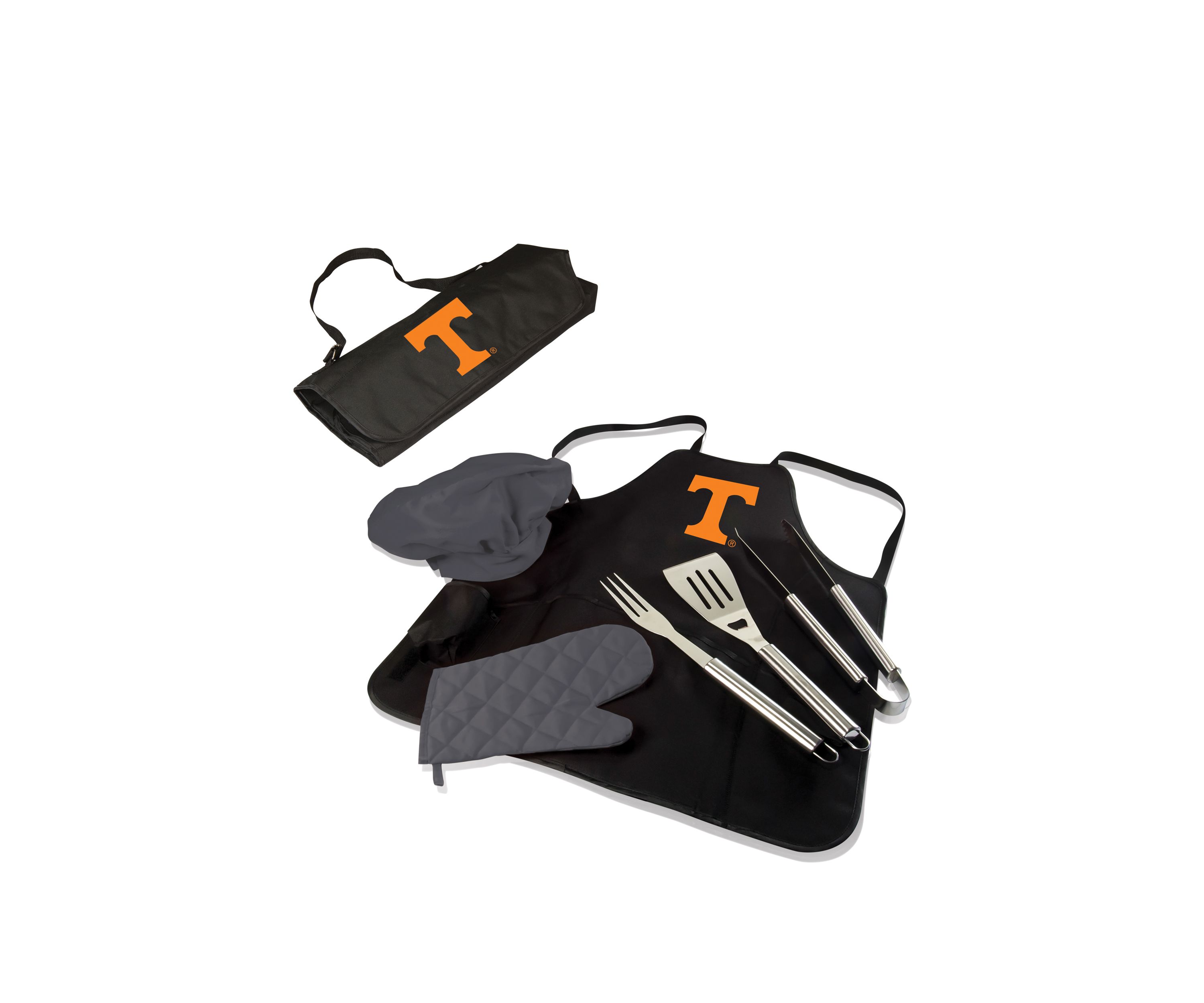 NCAA Tennessee Volunteers BBQ Apron Tote Pro Grill Set