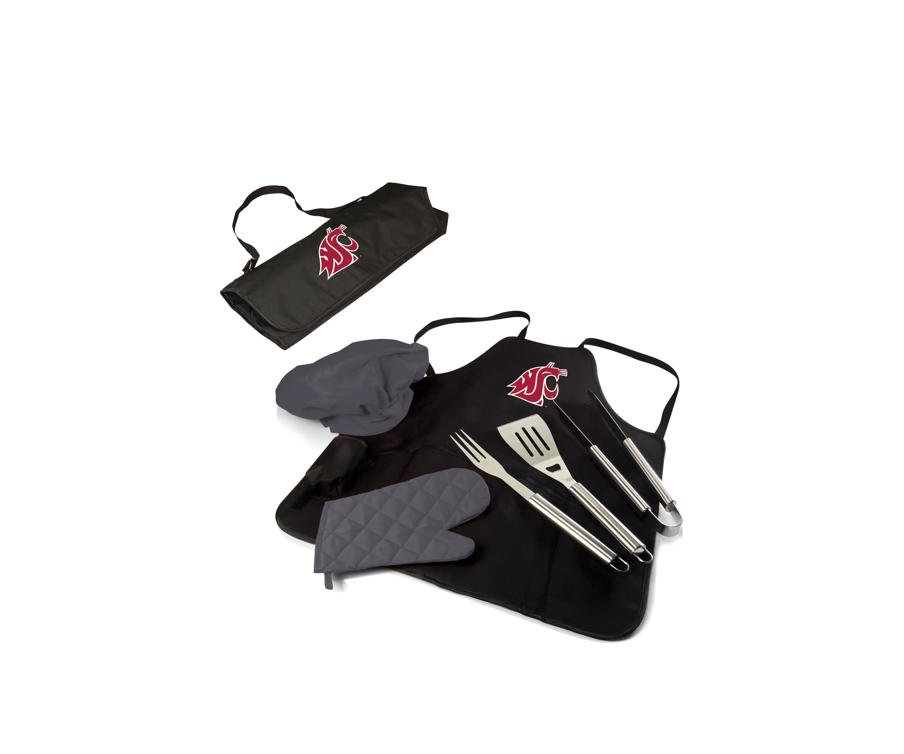 NCAA Washington State Cougars BBQ Apron Tote Pro Grill Set