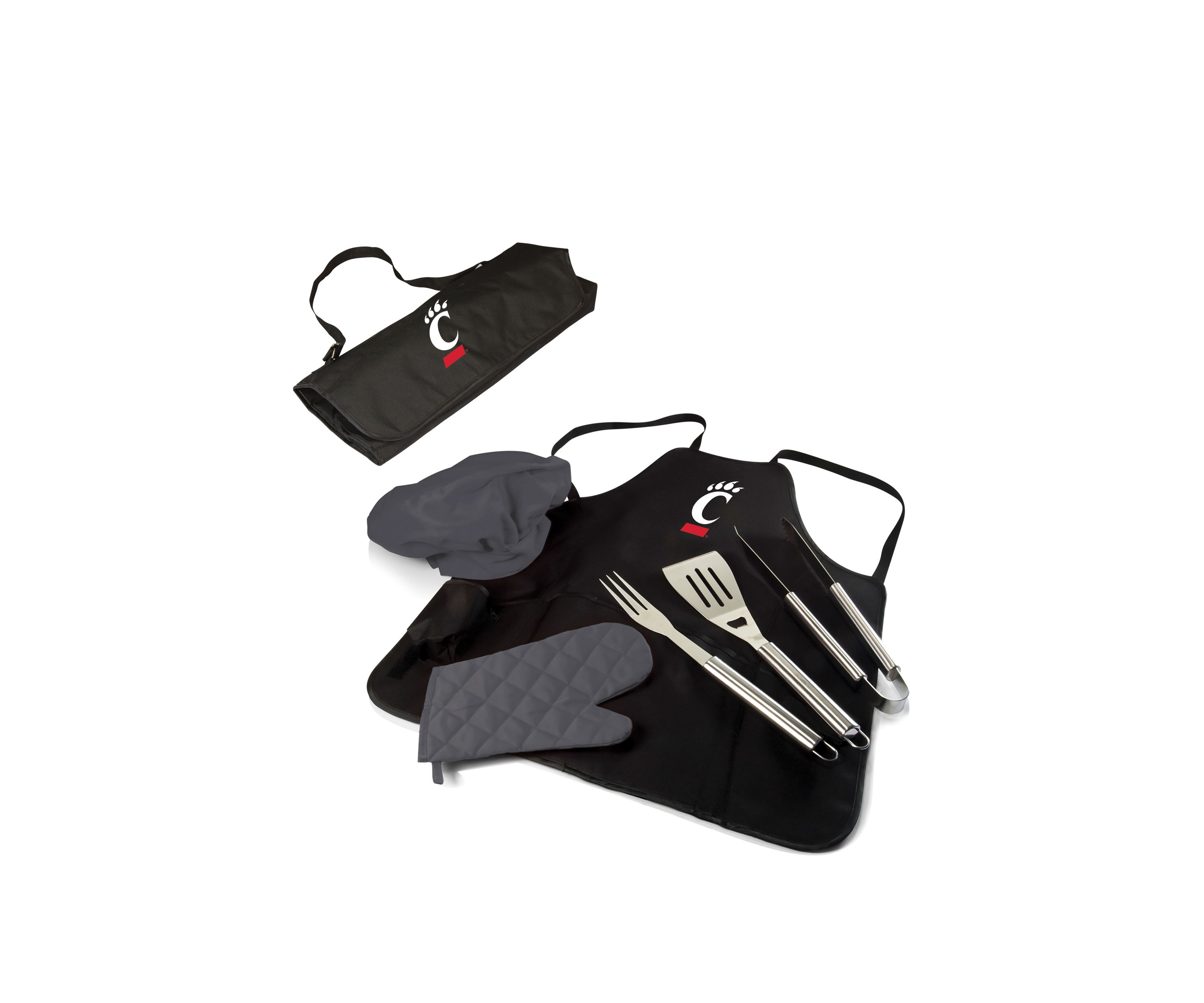 NCAA Cincinnati Bearcats BBQ Apron Tote Pro Grill Set