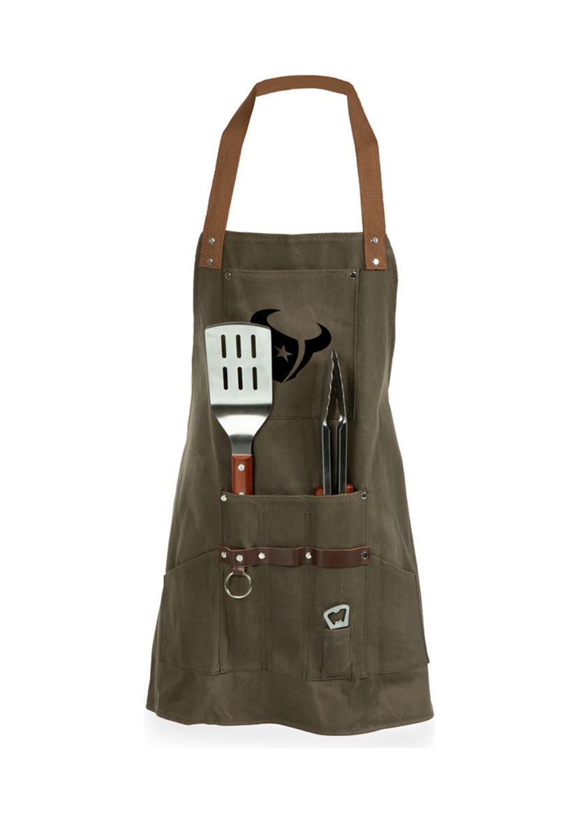 NFL Houston Texans BBQ Apron with Tools & Bottle Opener