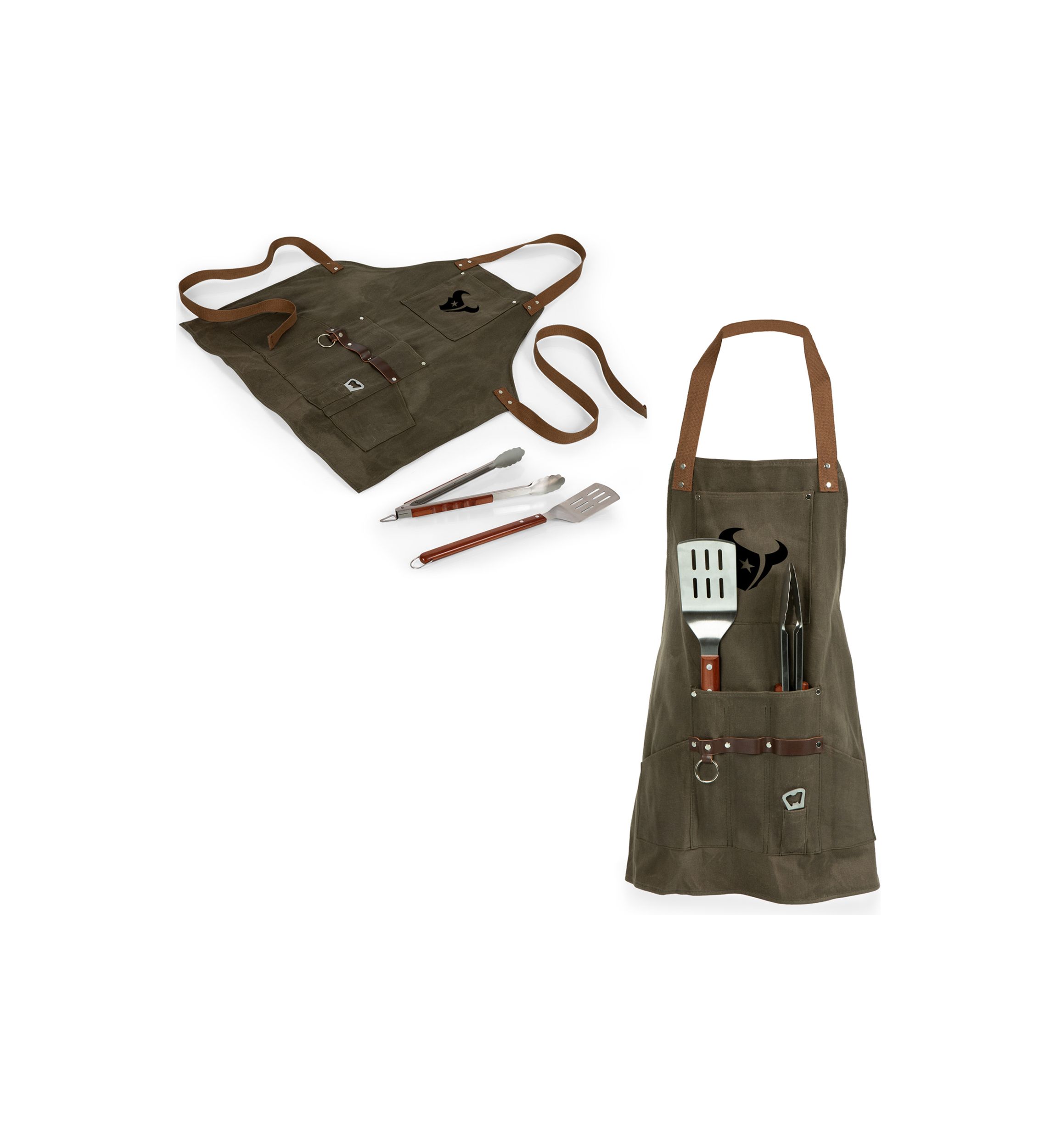 NFL Houston Texans BBQ Apron with Tools & Bottle Opener