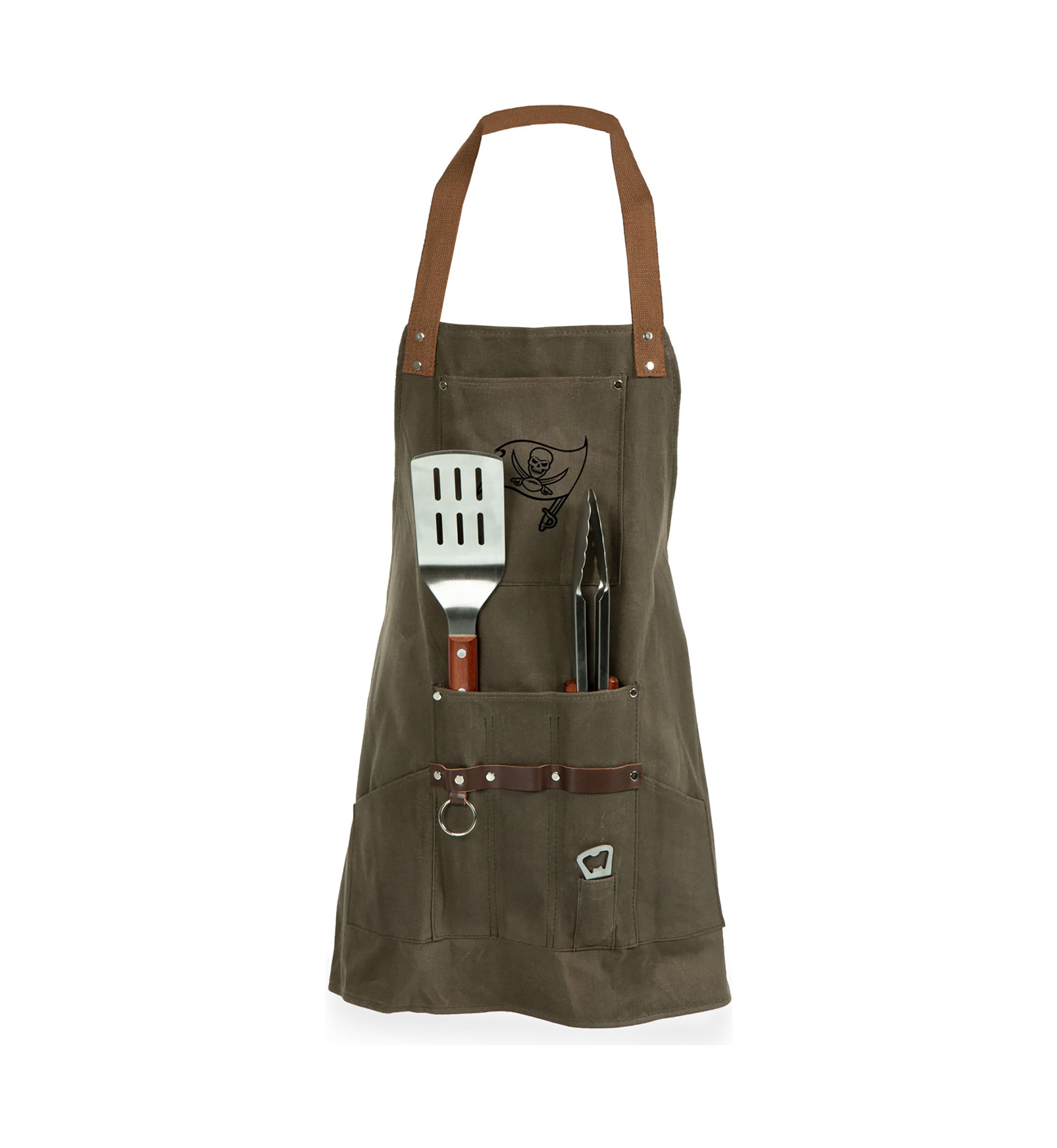 NFL Tampa Bay Buccaneers BBQ Apron with Tools & Bottle Opener