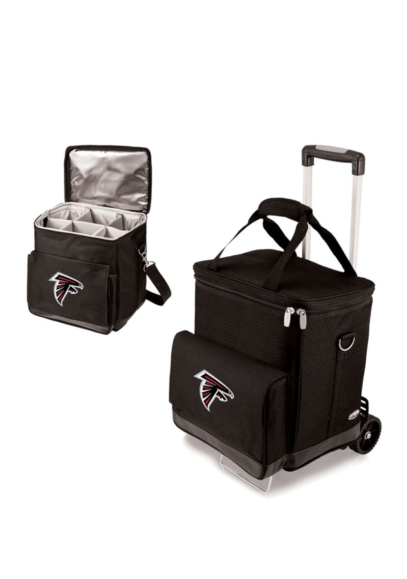 NFL Atlanta Falcons Cellar 6-Bottle Wine Carrier & Cooler Tote with Trolley