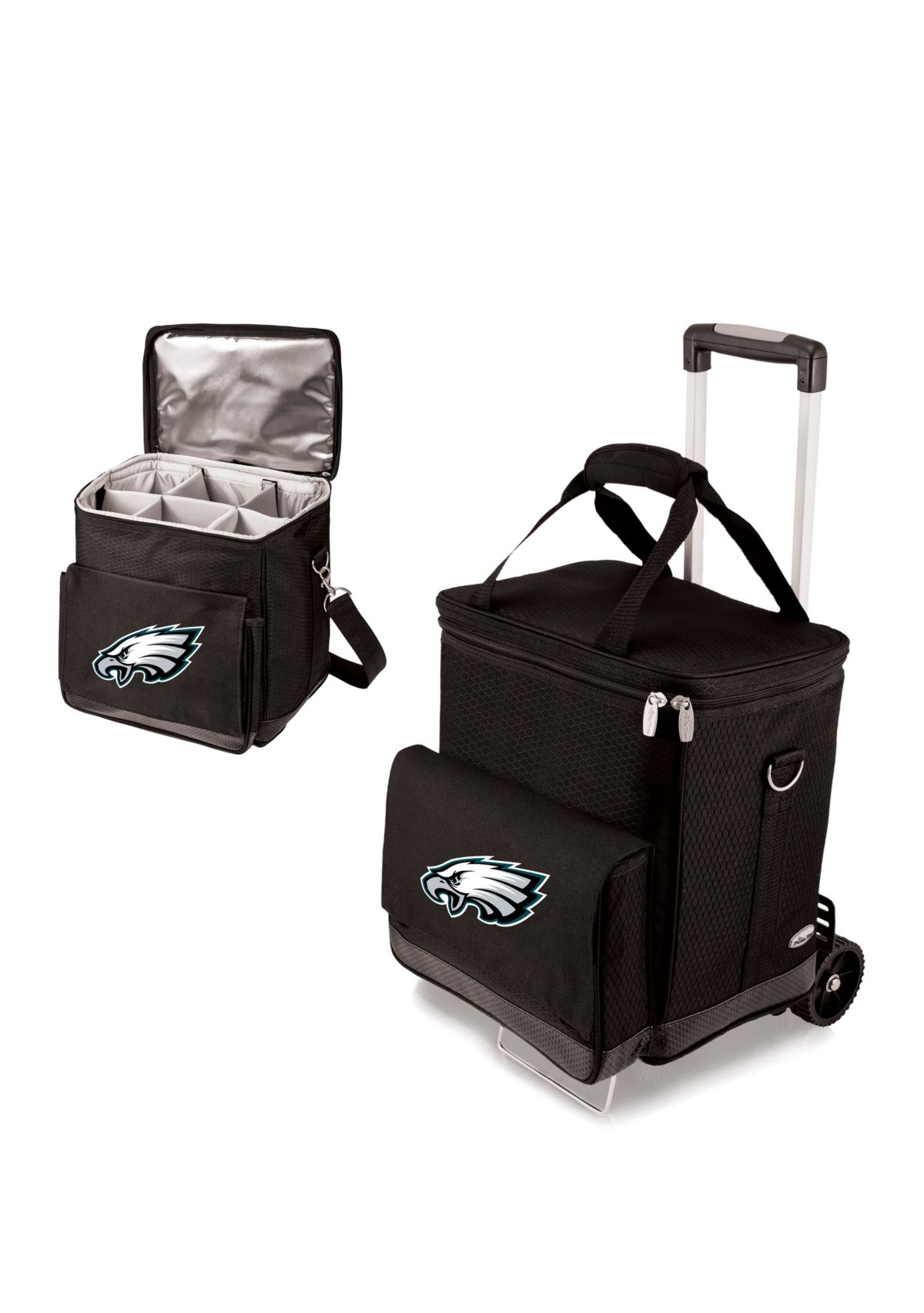 NFL Philadelphia Eagles Cellar 6-Bottle Wine Carrier & Cooler Tote with Trolley