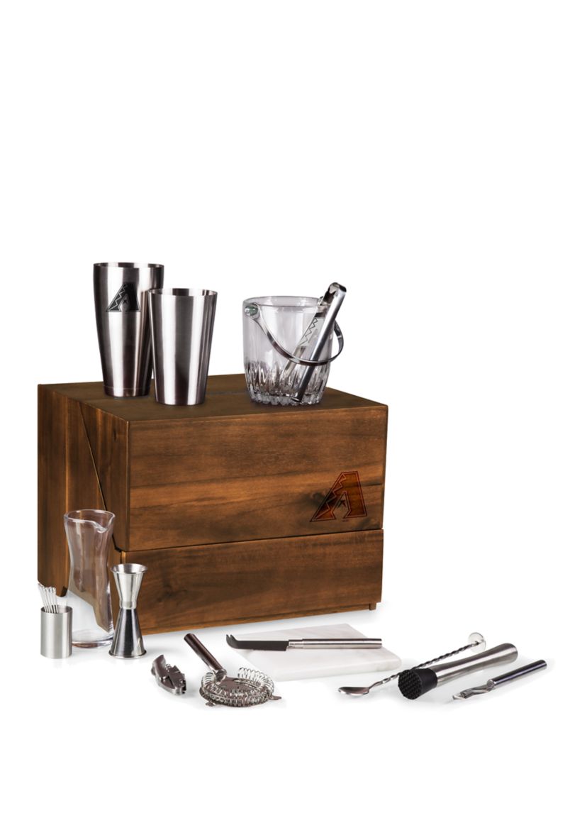 MLB Arizona Diamondbacks Madison Acacia Tabletop Bar Set