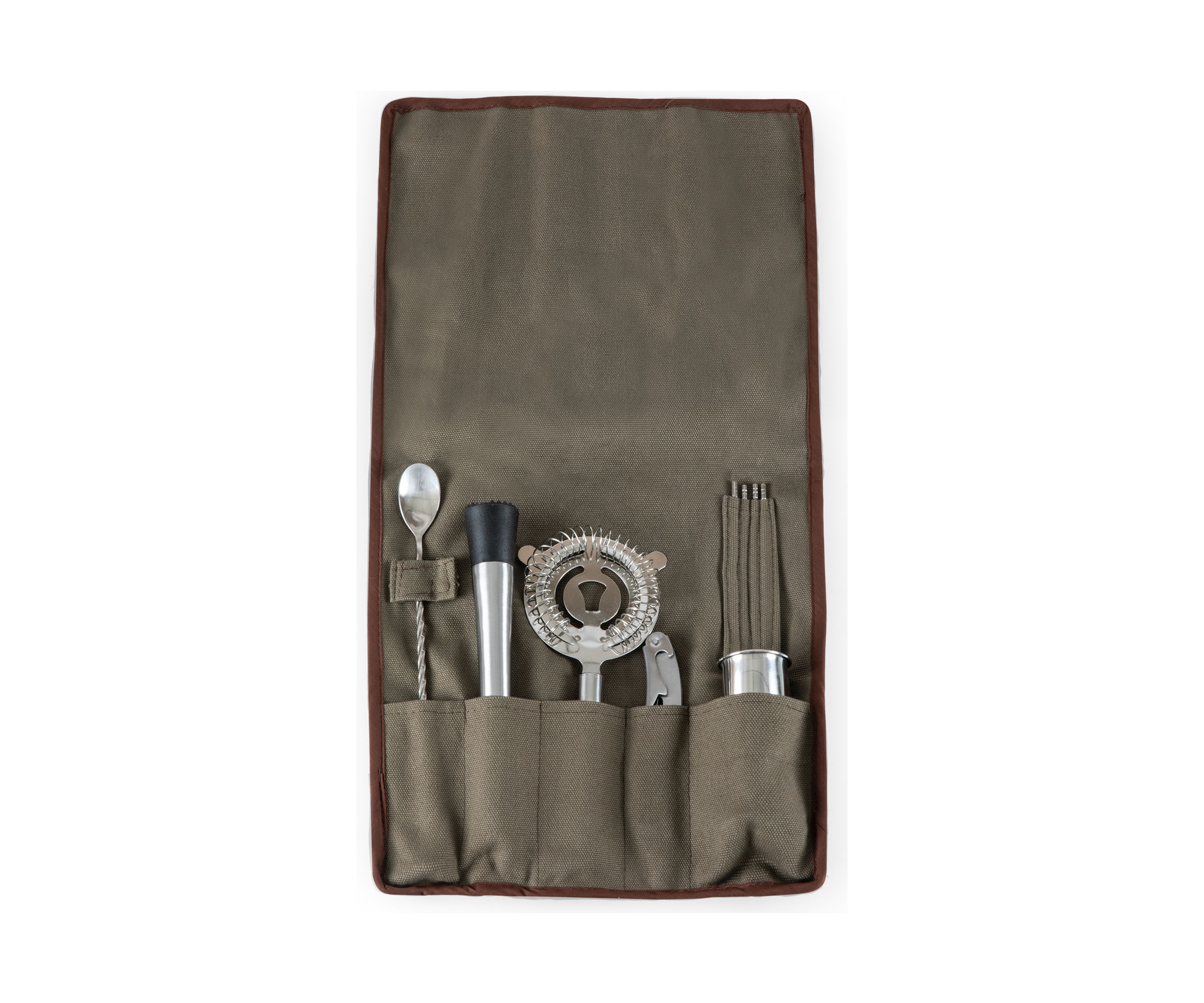 Bar Tool Roll Up Kit - 10 Piece Set