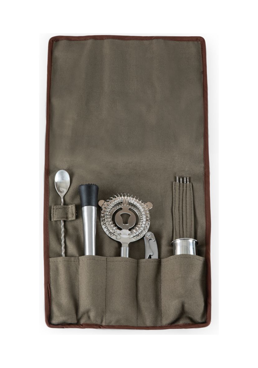 Bar Tool Roll Up Kit - 10 Piece Set