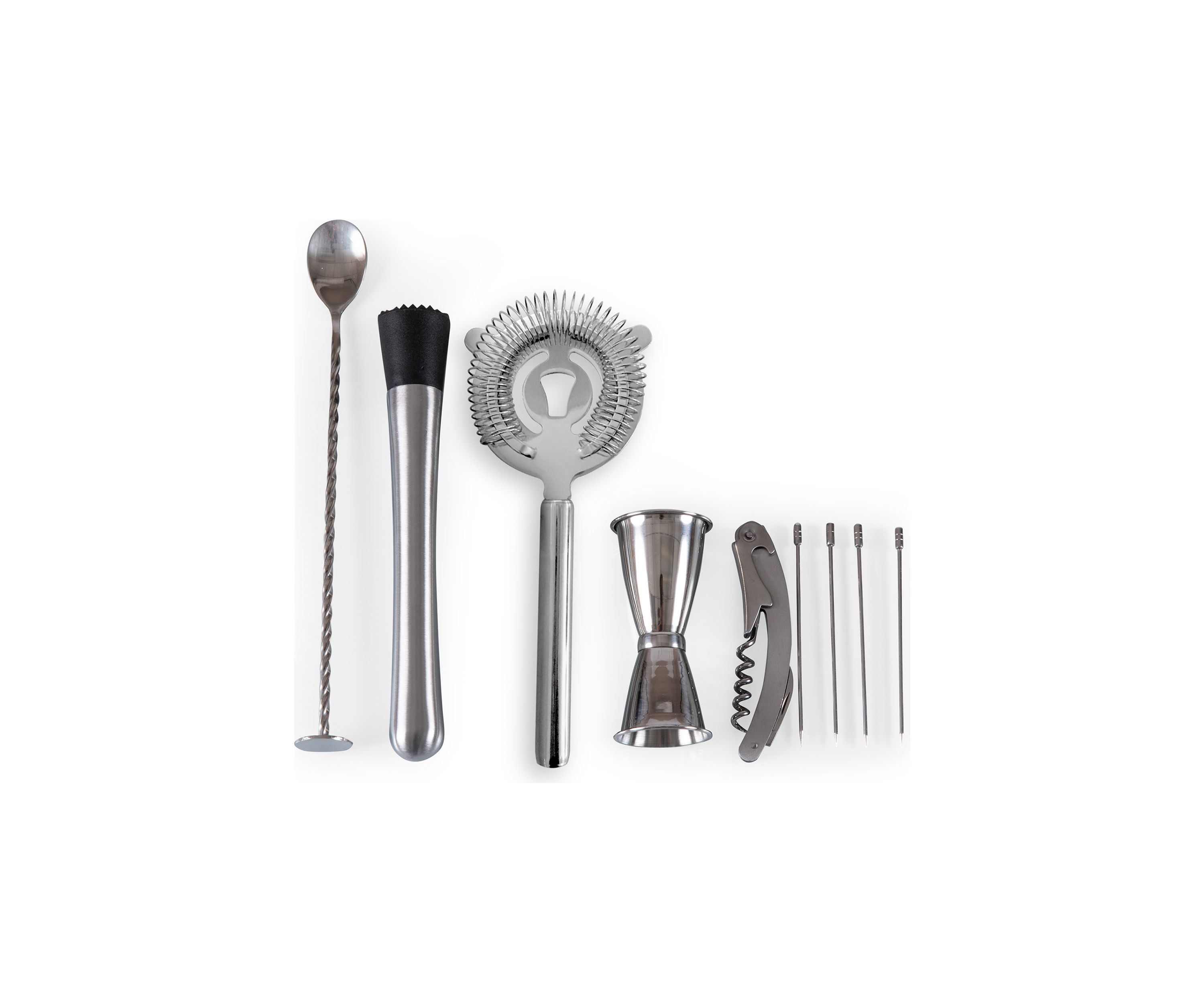 Bar Tool Roll Up Kit - 10 Piece Set