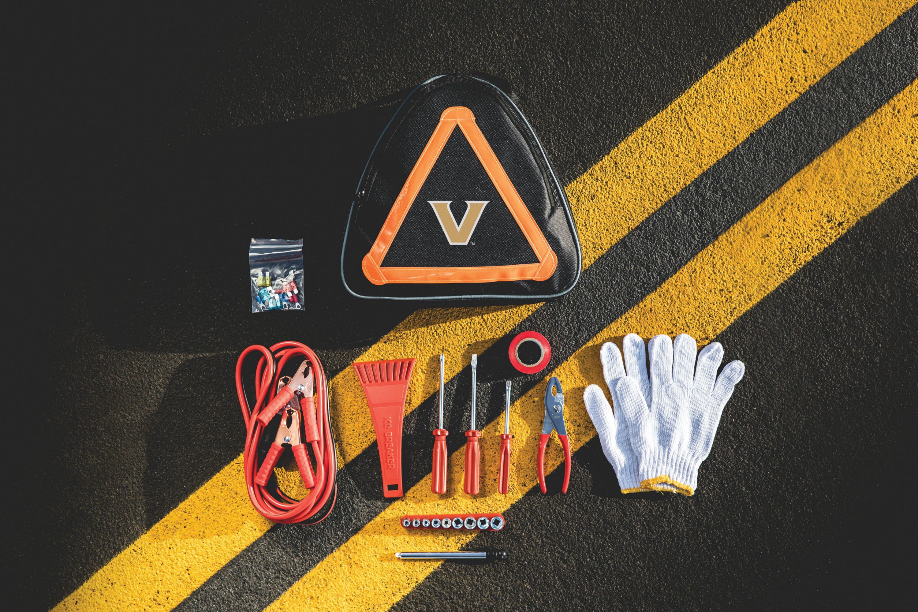 NCAA Vanderbilt Commodores Roadside Emergency Car Kit