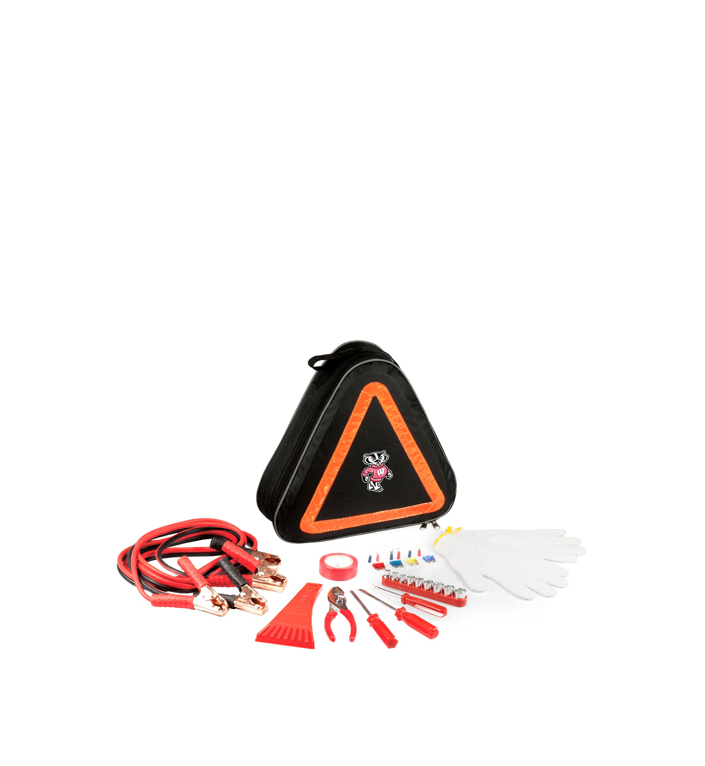 NCAA Wisconsin Badgers Roadside Emergency Car Kit