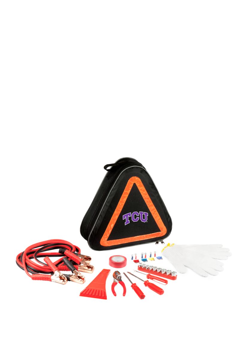 NCAA TCU Horned Frogs Roadside Emergency Car Kit