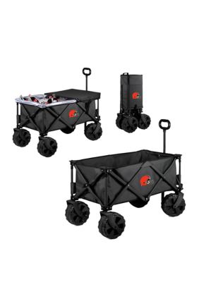 Oniva NFL Cleveland Browns Adventure Wagon Elite All Terrain Portable Utility Wagon, Grey