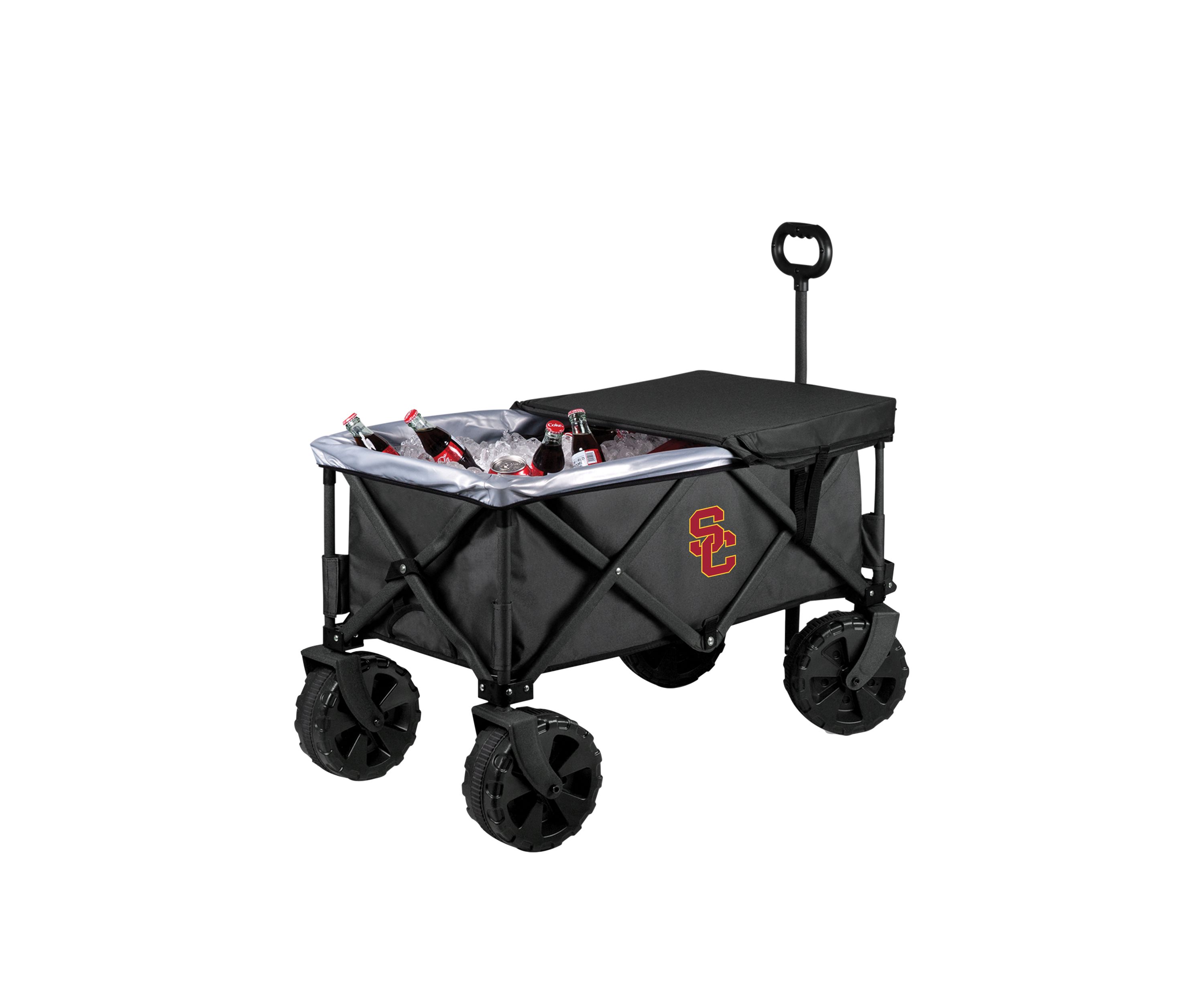 NCAA USC Trojans Adventure Wagon Elite All Terrain Portable Utility Wagon
