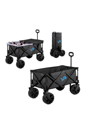 Oniva NFL Detroit Lions Adventure Wagon Elite All Terrain Portable Utility Wagon