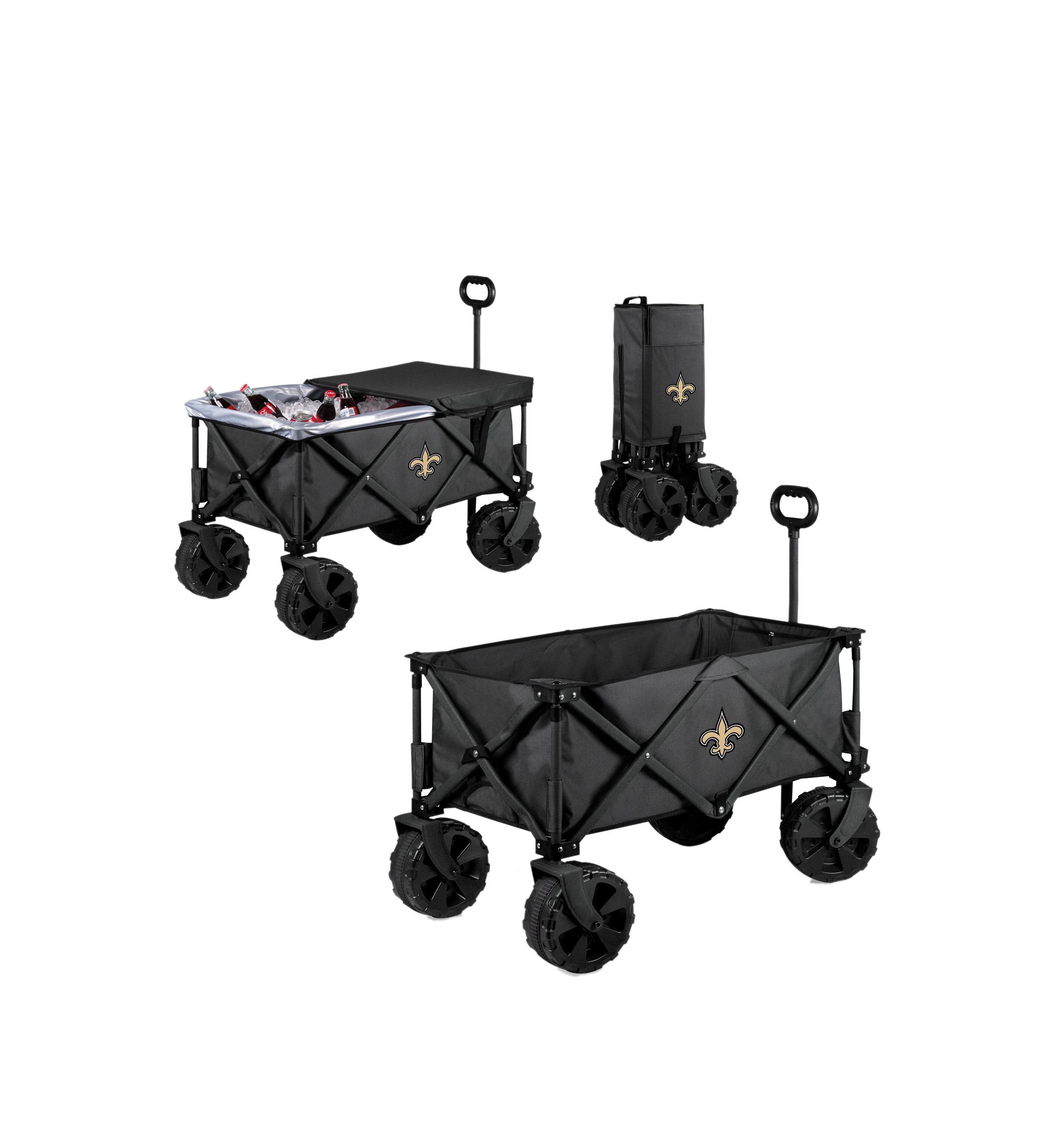 NFL New Orleans Saints Adventure Wagon Elite All Terrain Portable Utility Wagon