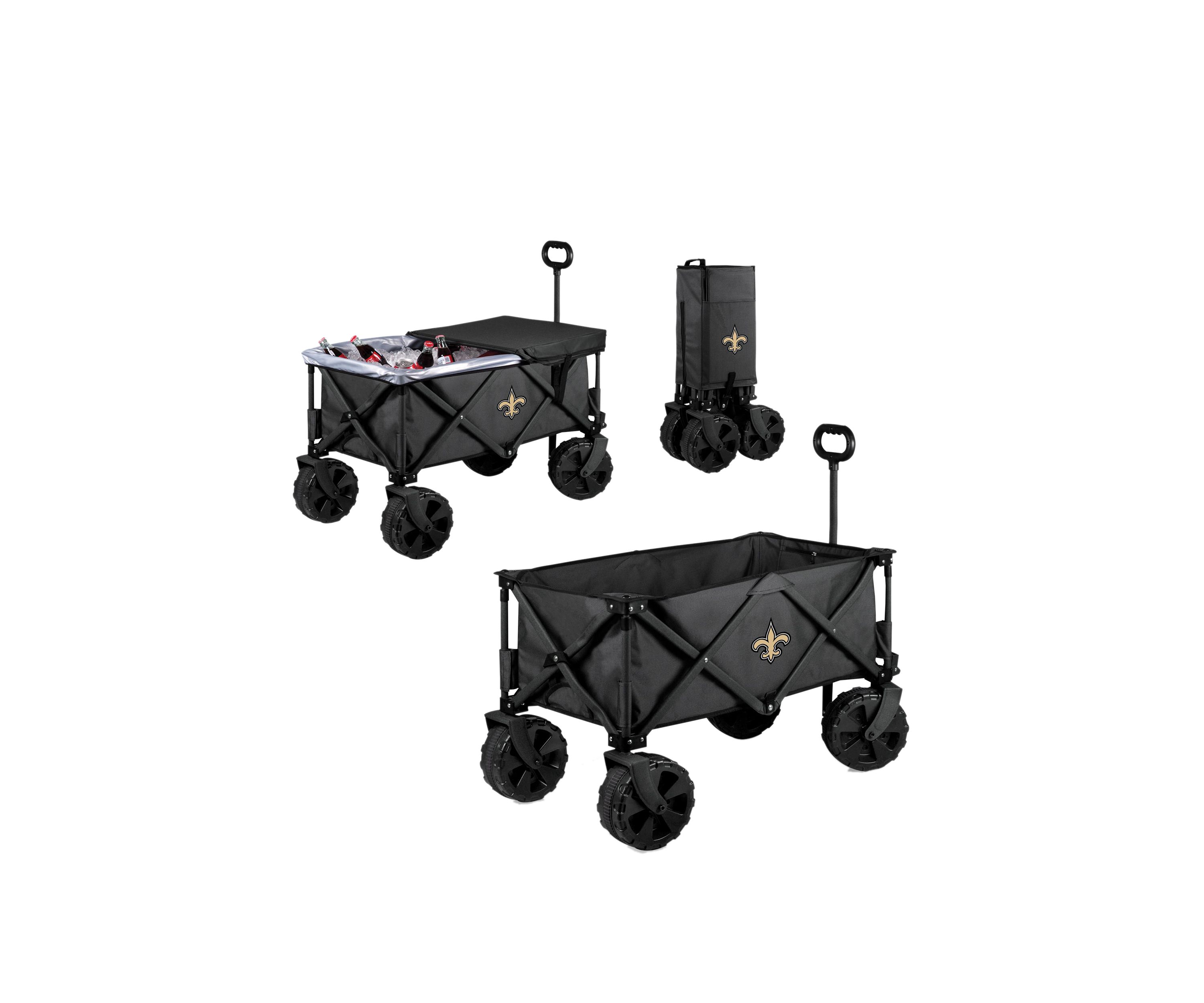 NFL New Orleans Saints Adventure Wagon Elite All Terrain Portable Utility Wagon