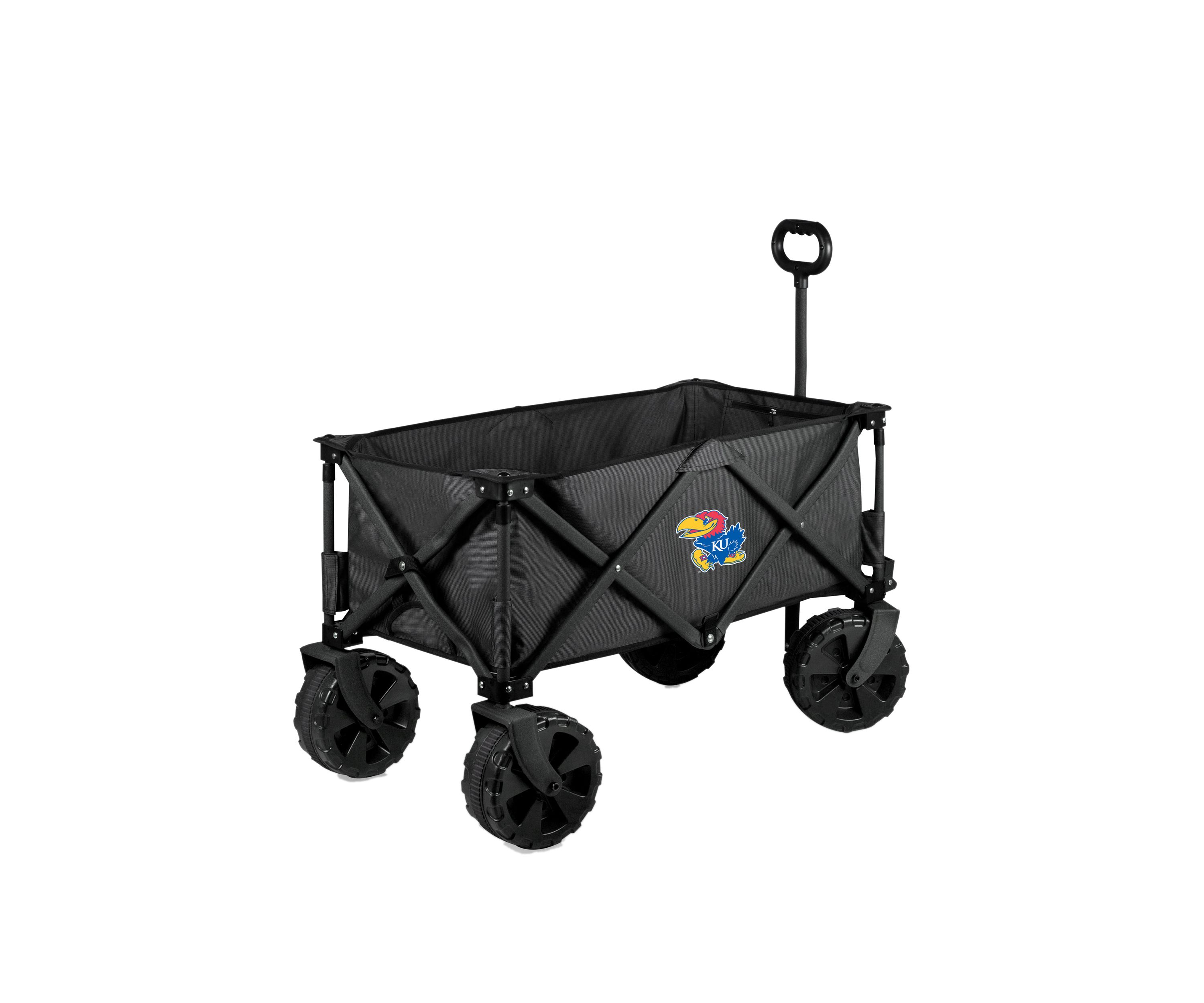 NCAA Kansas Jayhawks Adventure Wagon Elite All Terrain Portable Utility Wagon