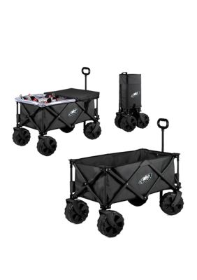 Oniva NFL Philadelphia Eagles Adventure Wagon Elite All Terrain Portable Utility Wagon, Grey