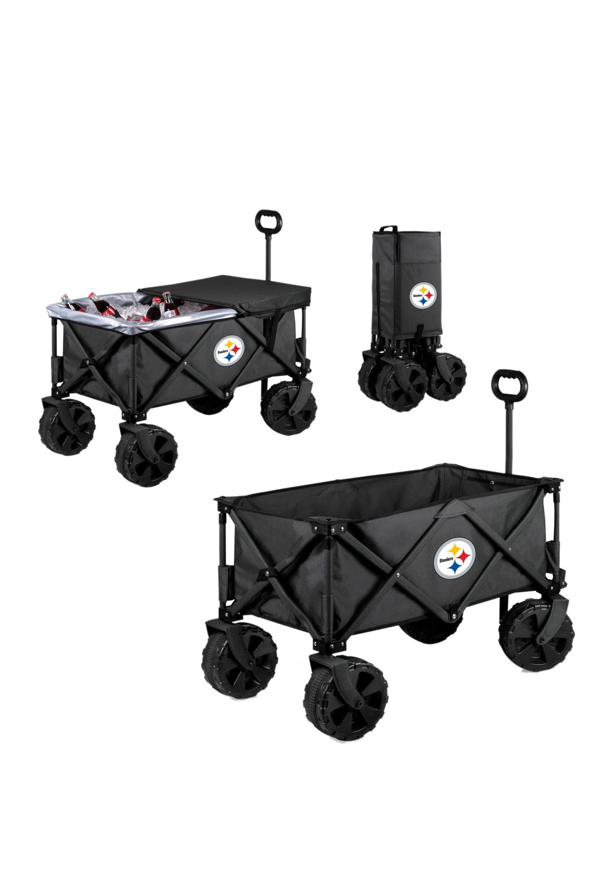 NFL Pittsburgh Steelers Adventure Wagon Elite All Terrain Portable Utility Wagon