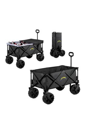 Oniva NFL Los Angeles Chargers Adventure Wagon Elite All Terrain Portable Utility Wagon, Grey