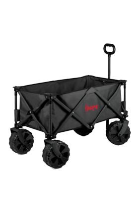 Oniva NCAA Nebraska Cornhuskers Adventure Wagon Elite All Terrain Portable Utility Wagon