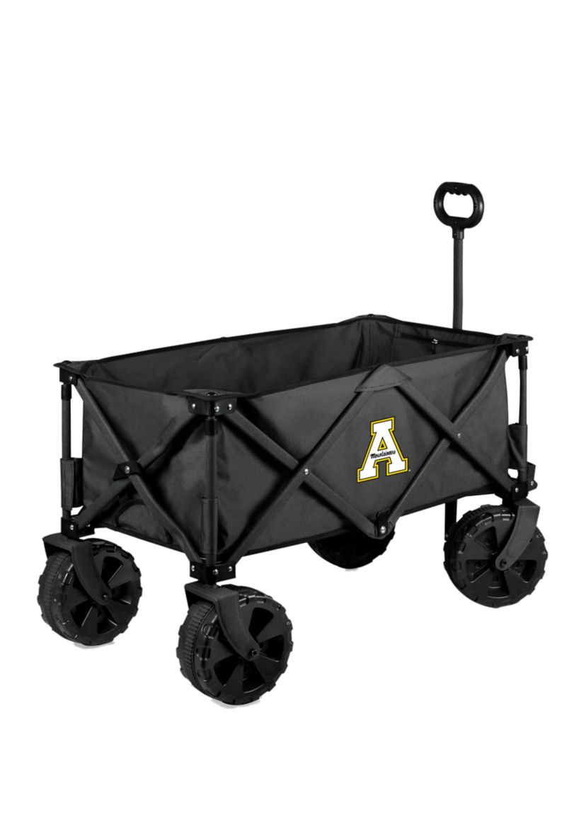 NCAA App State Mountaineers Adventure Wagon Elite All Terrain Portable Utility Wagon